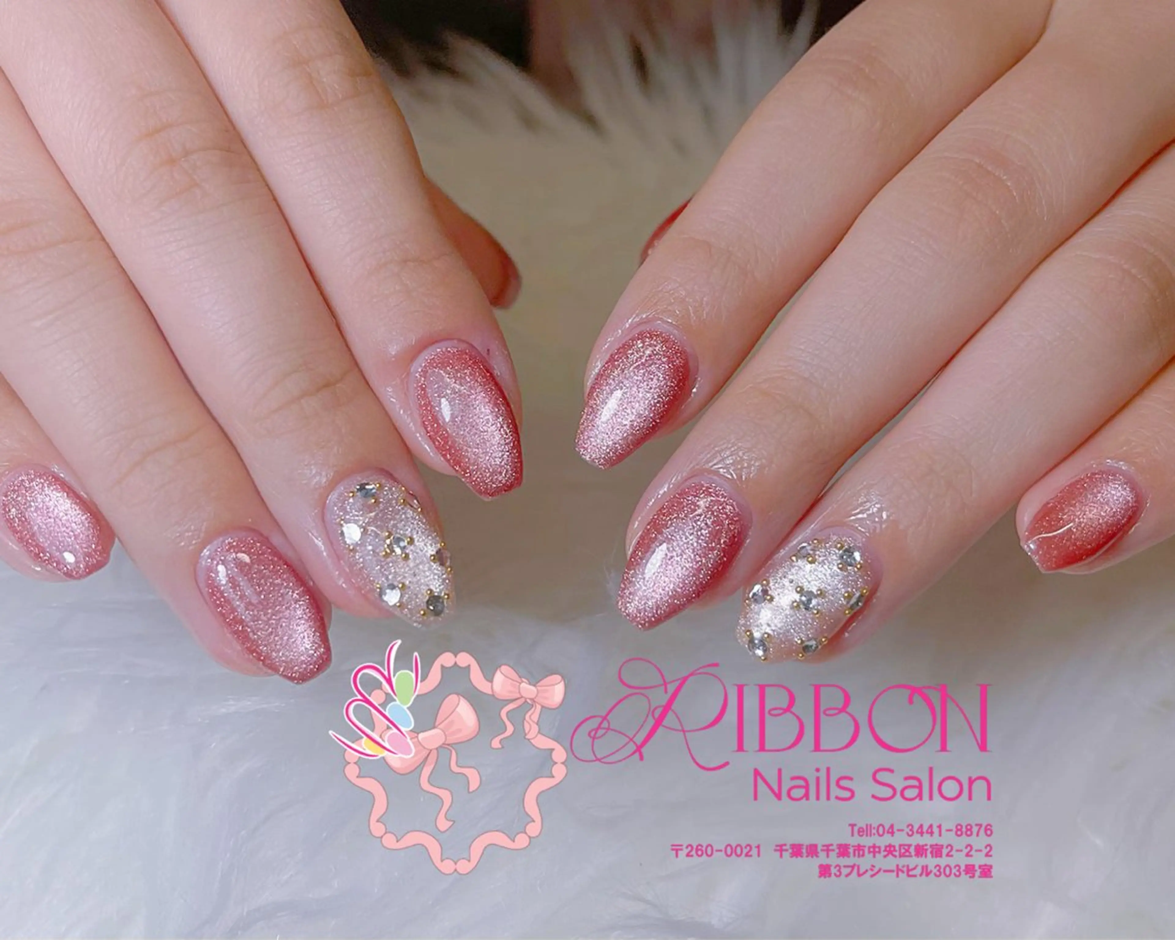 ネイル チークネイル フットネイル フレンチネイル グラデーション 韓国ネイル ハンドネイル Ribbonnail salonのネイルデザイン