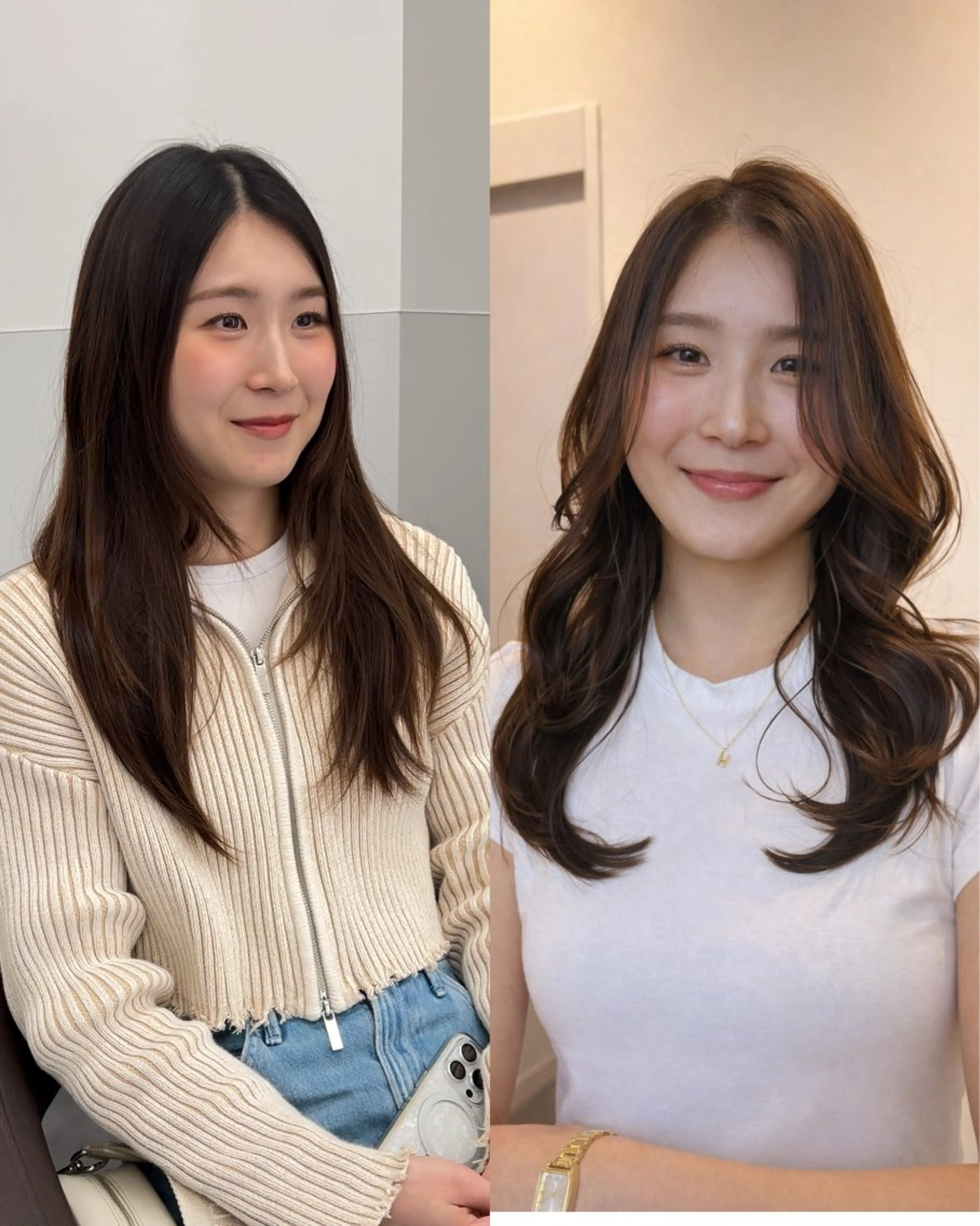 セミロング 顔まわりレイヤー レイヤーカット 峠 祐樹のヘアスタイル