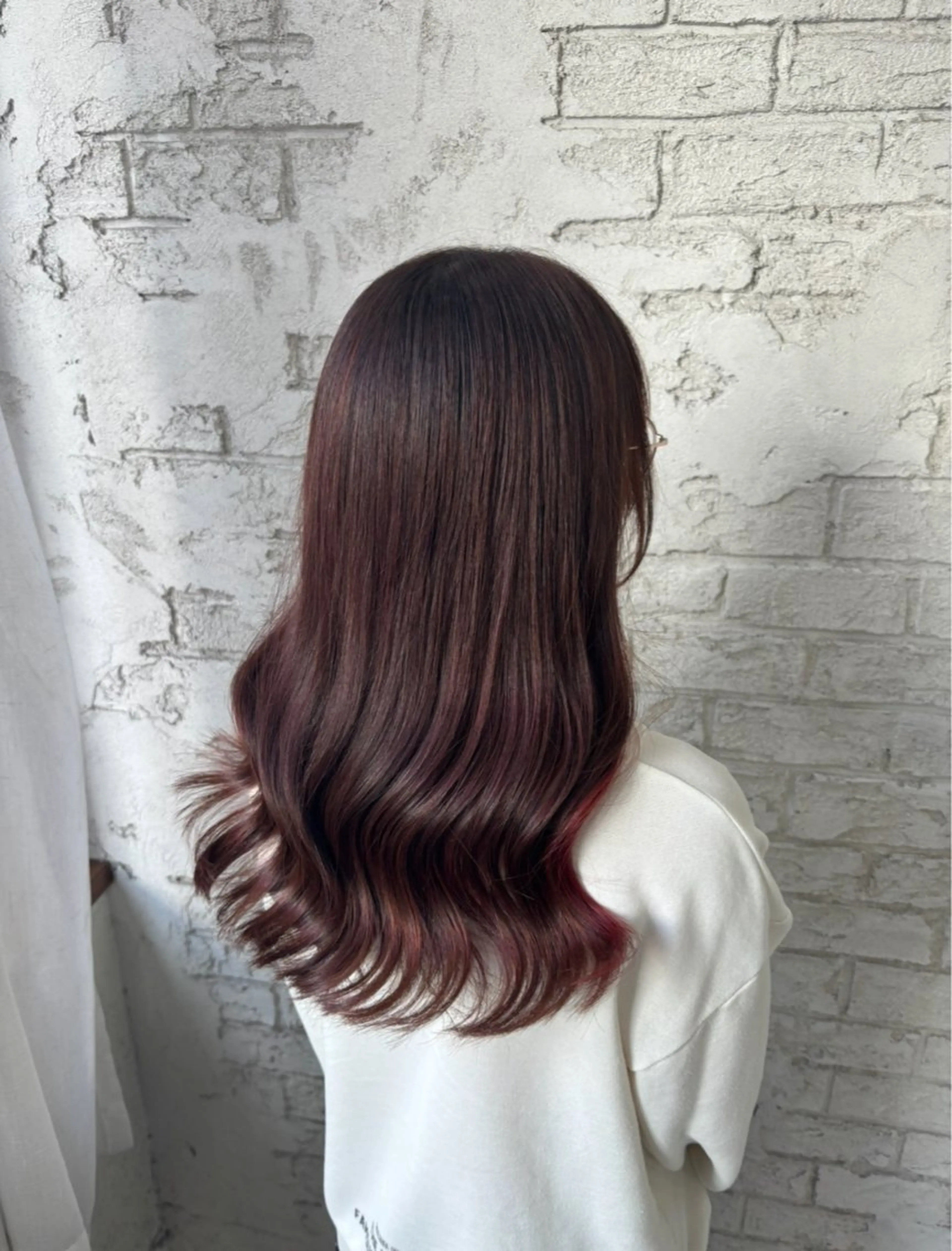 セミロング カラー 💙🎀モテ髪 ♡Airi🎀💙のヘアスタイル