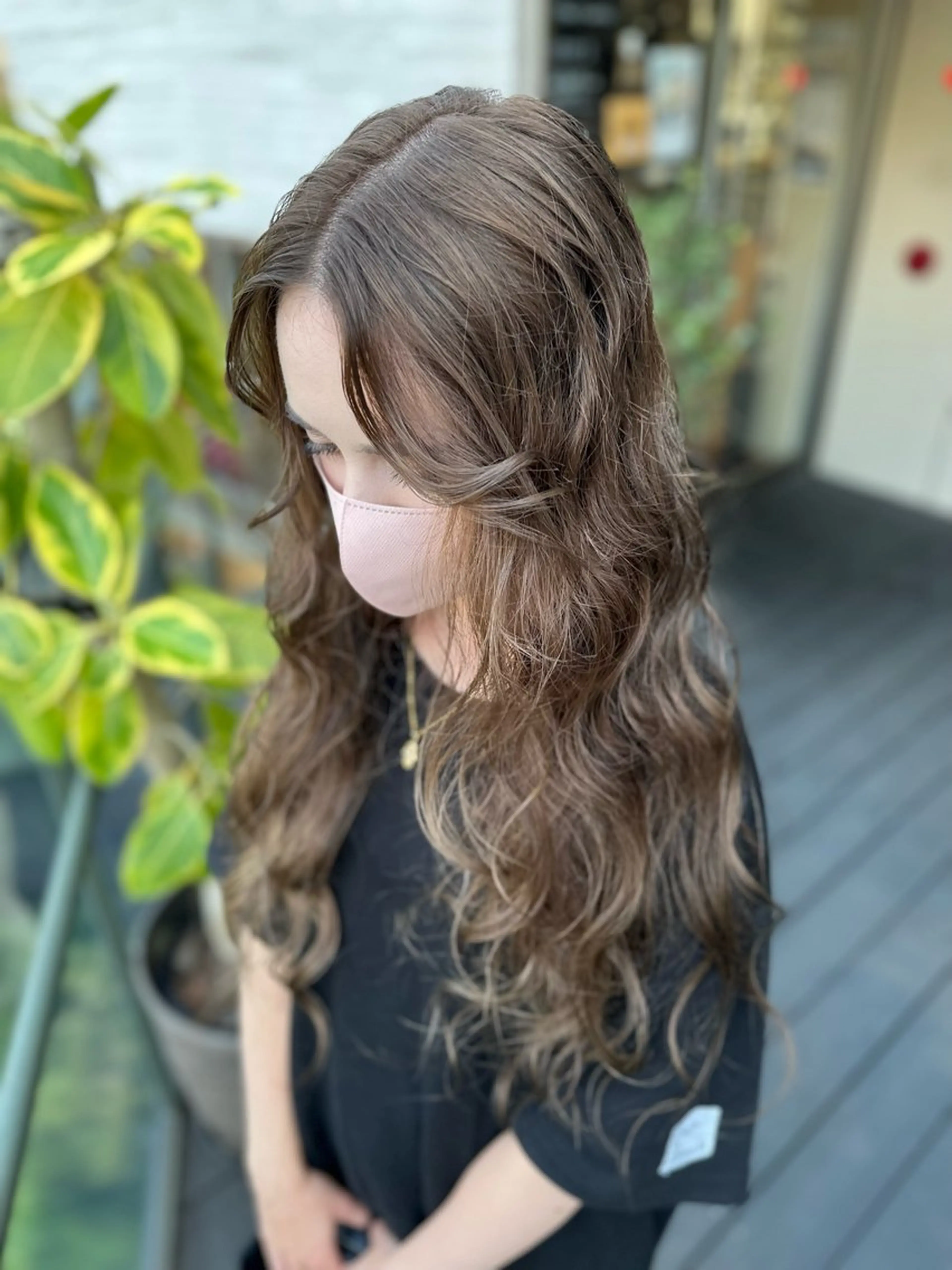 ロング カラー 韓国風/オシャレ /縮毛矯正/滝口琴未のヘアスタイル