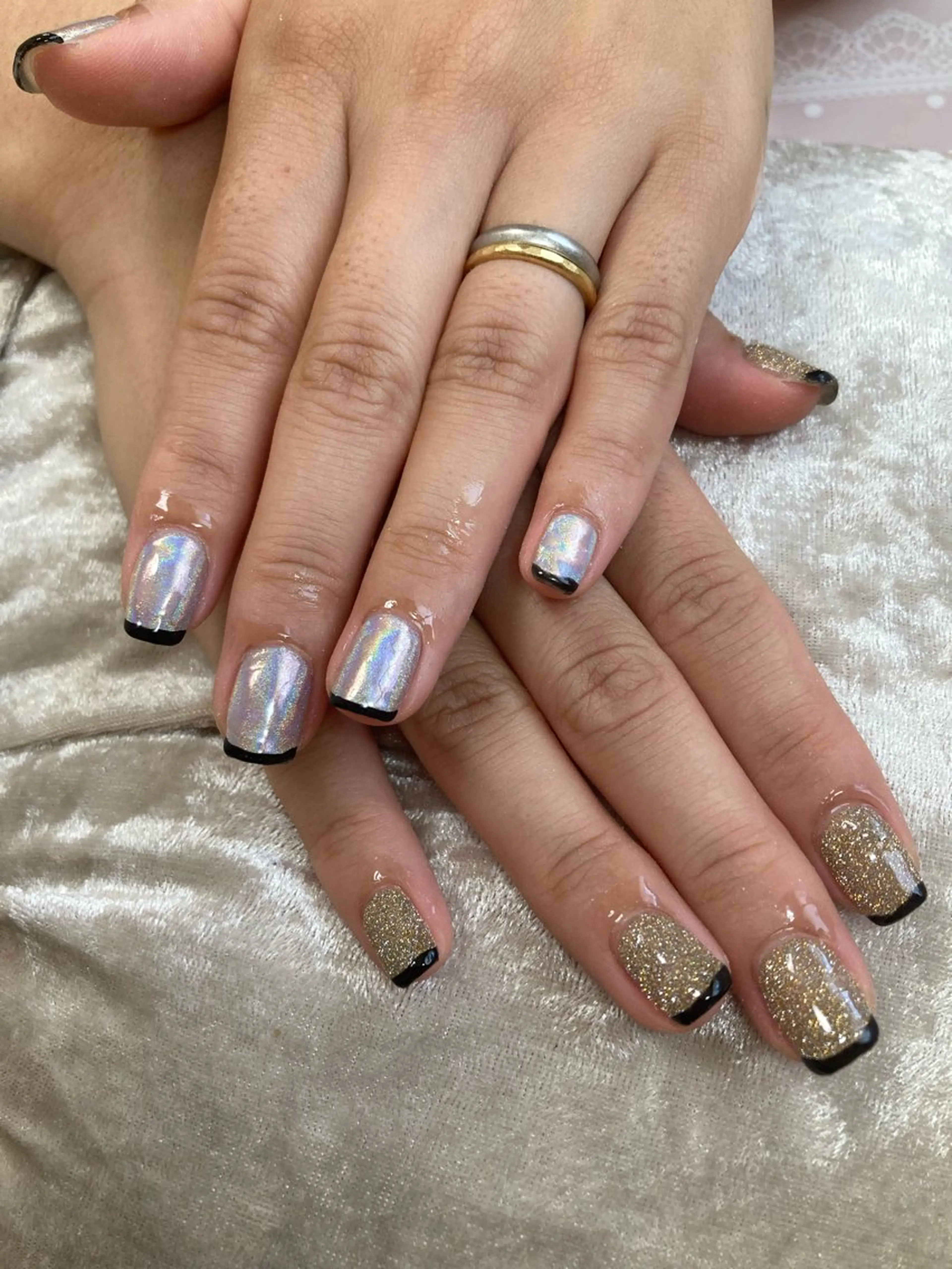 ネイル フラッシュネイル フレンチネイル chii nailのネイルデザイン