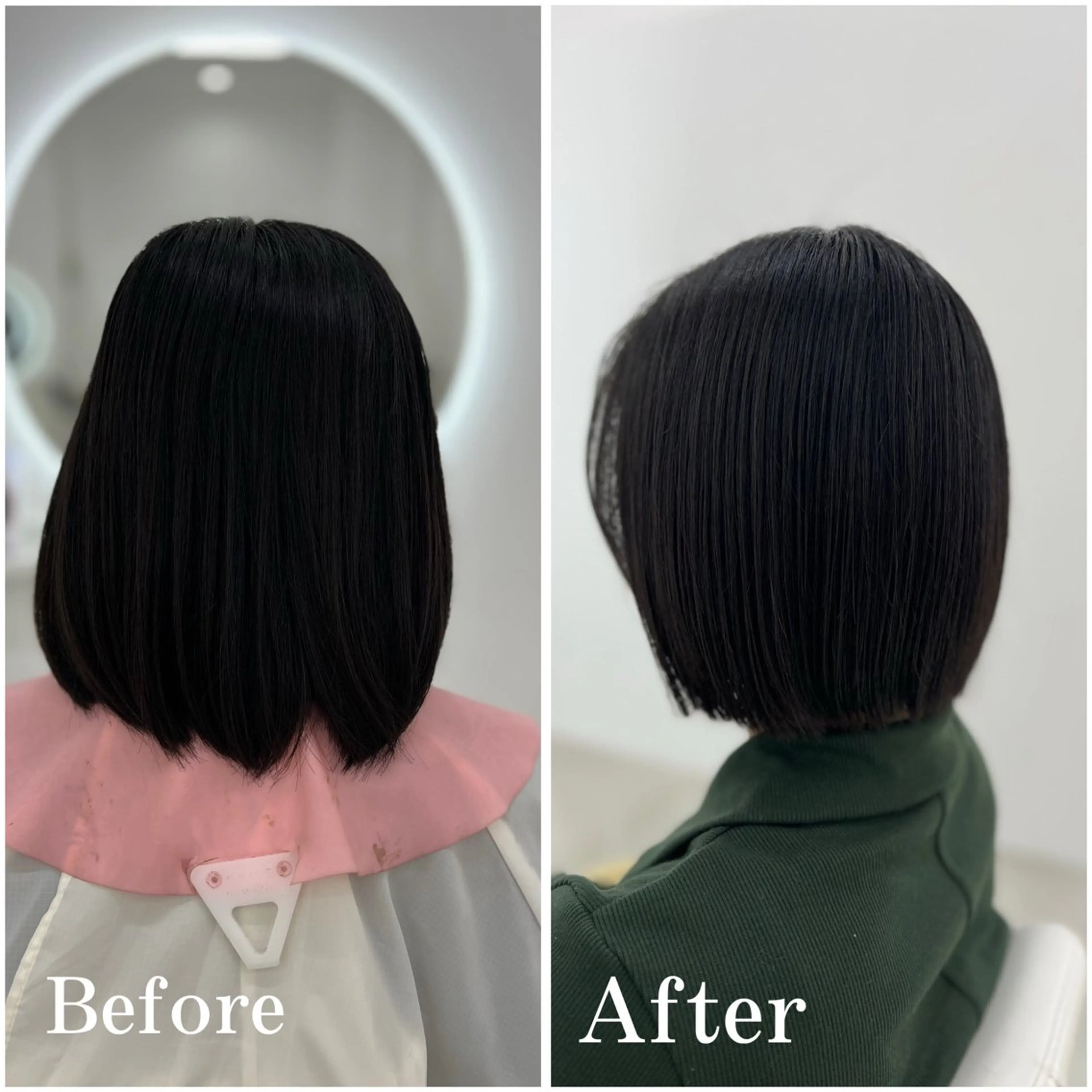 ミディアム カット ヘアカラー トリートメント ✄﻿aini天王寺 ✄﻿ゆ乃のヘアスタイル