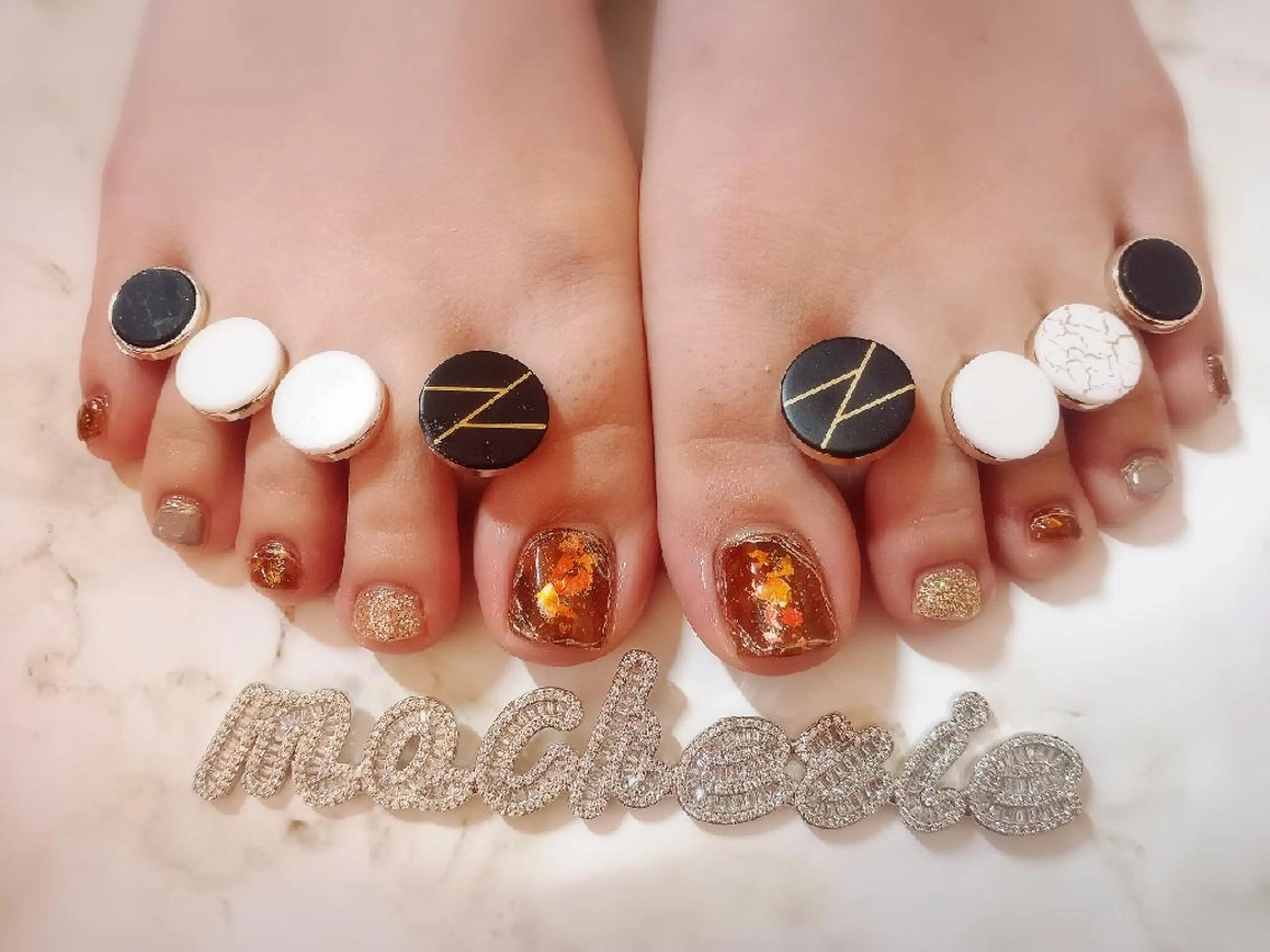 ネイル フットネイル フットネイル Nail Salon macherieのネイルデザイン