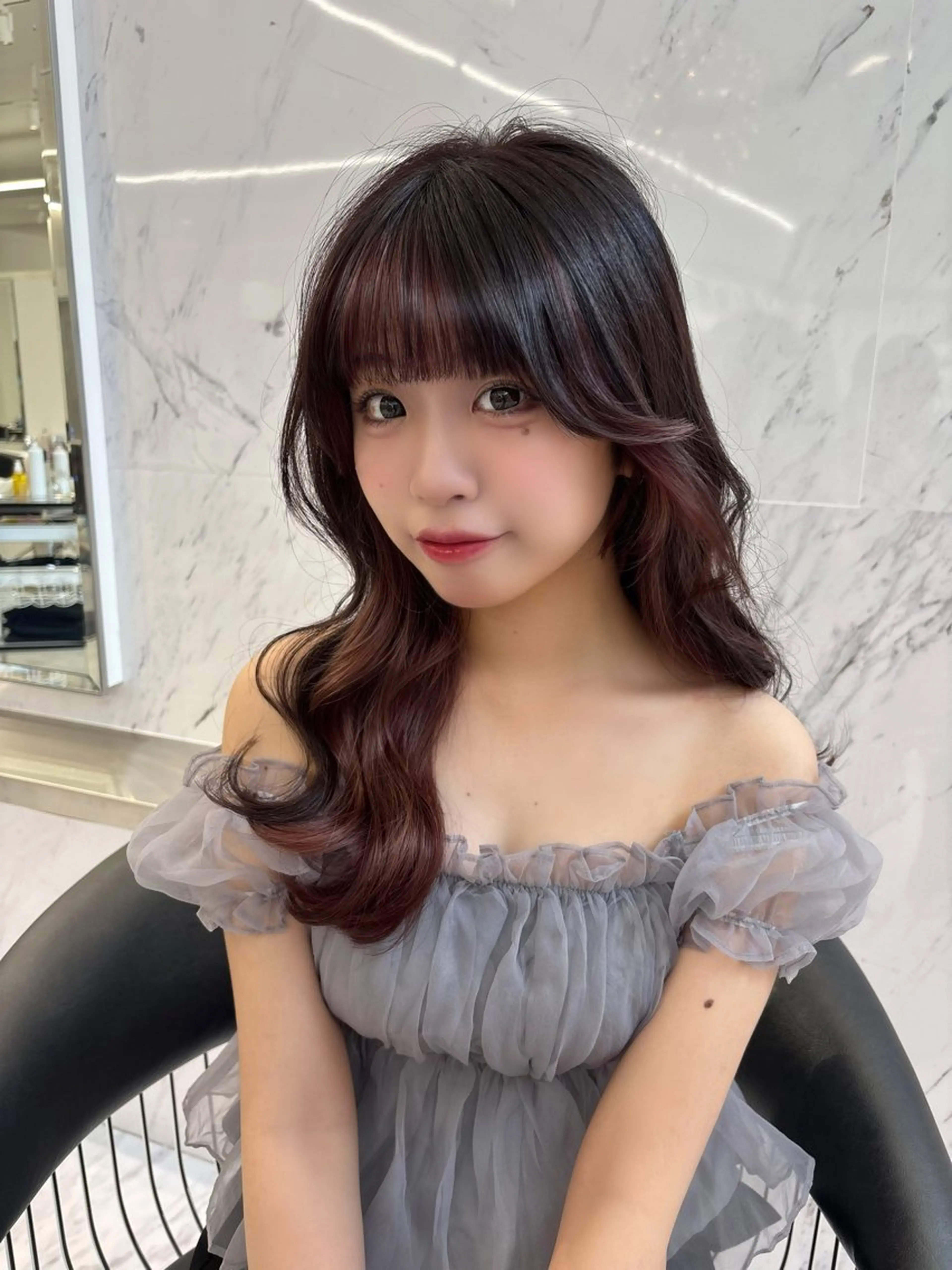 ロング カラー ParveMix 🪽鳥取彩花のヘアスタイル
