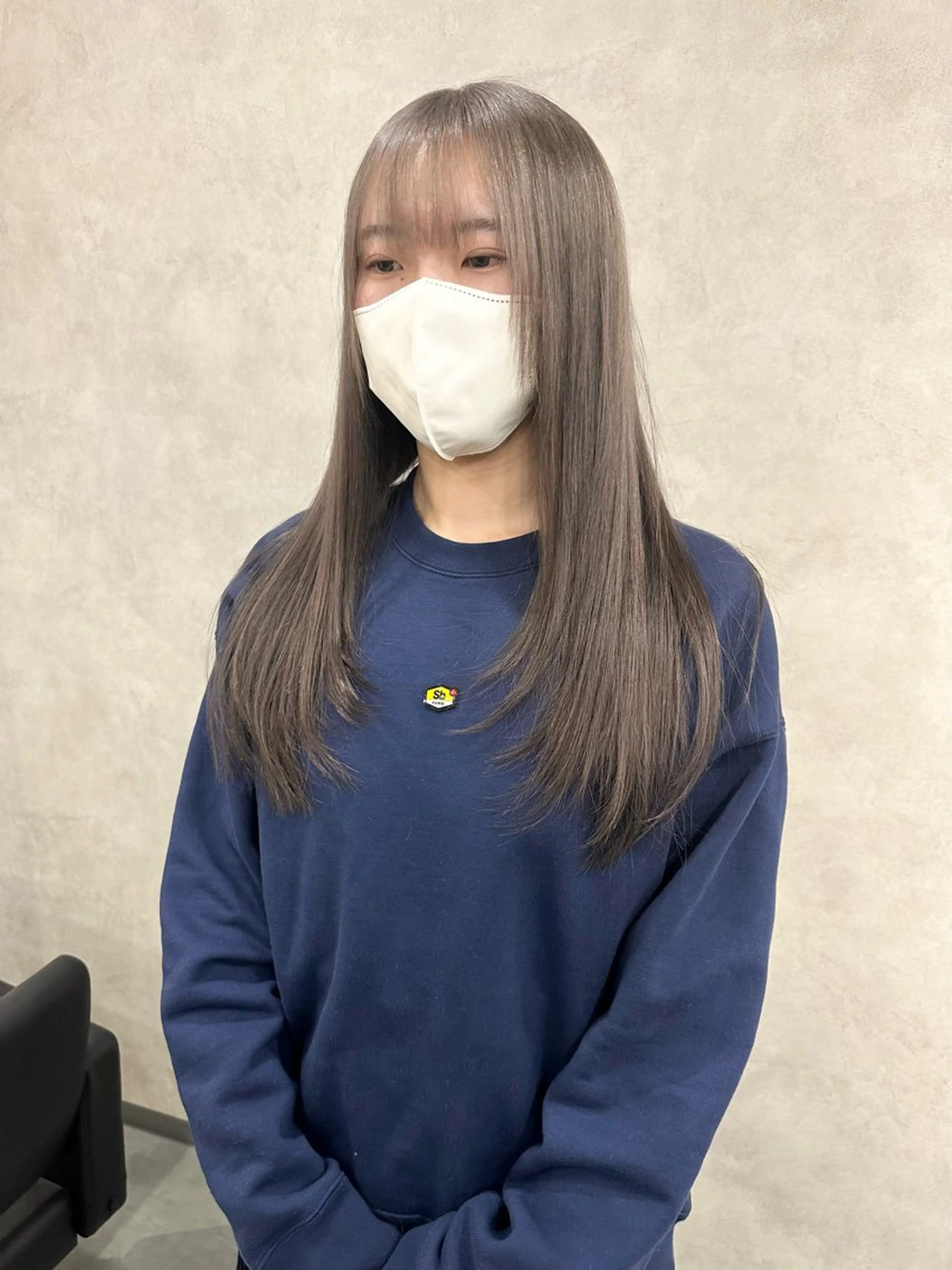 ロング カラー ヘアアレンジ ブリーチ 透明感カラー グレージュ レイヤーカット 小山/透明感カラー/ レイヤー/中茎涼太のヘアスタイル