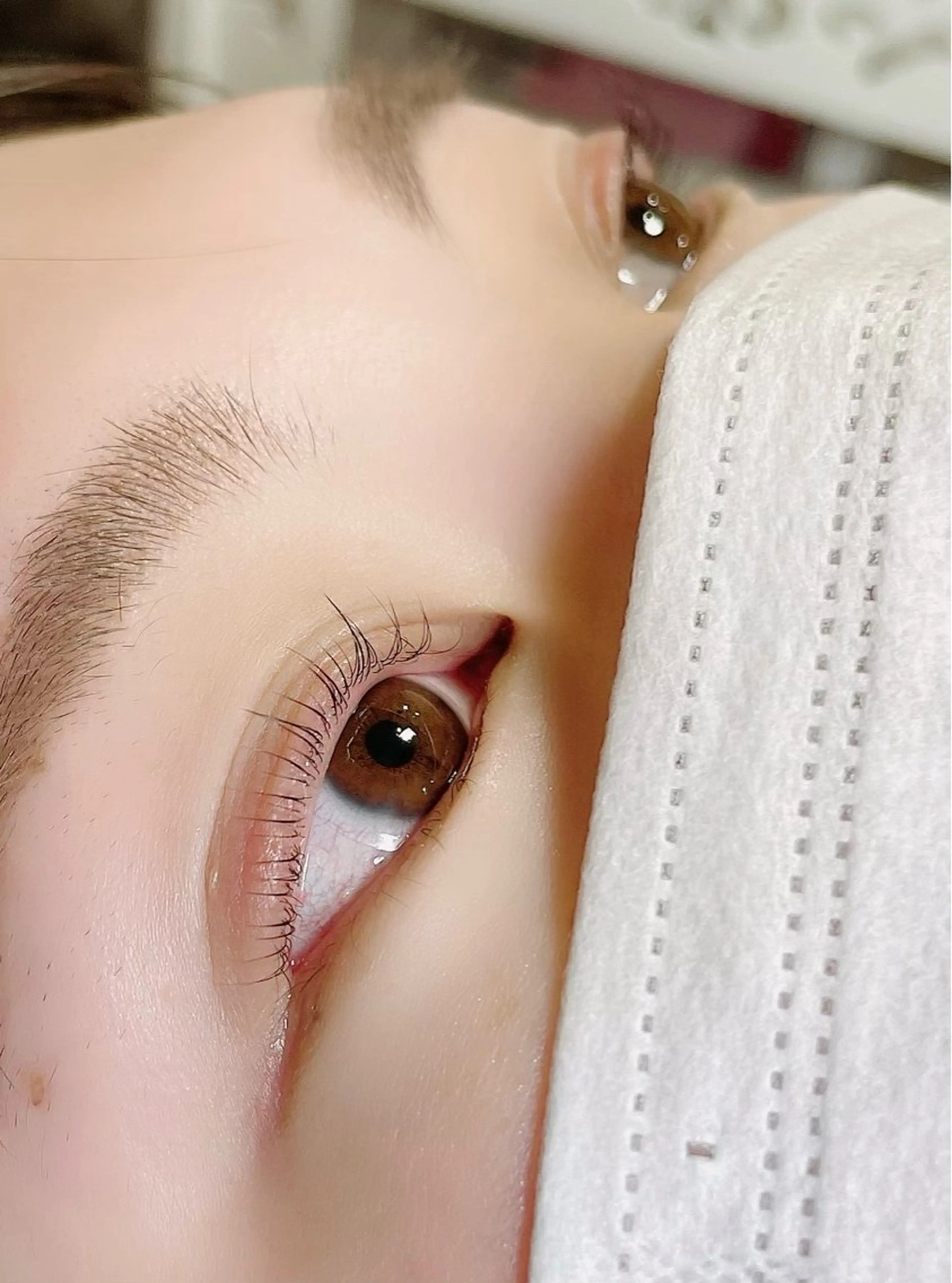 マツエク・マツパ フラットラッシュ パリジェンヌラッシュリフト 一重×まつ毛パーマ ボリュームラッシュ マツパ Charme 五反田・不動前・目黒のマツエク・マツパデザイン