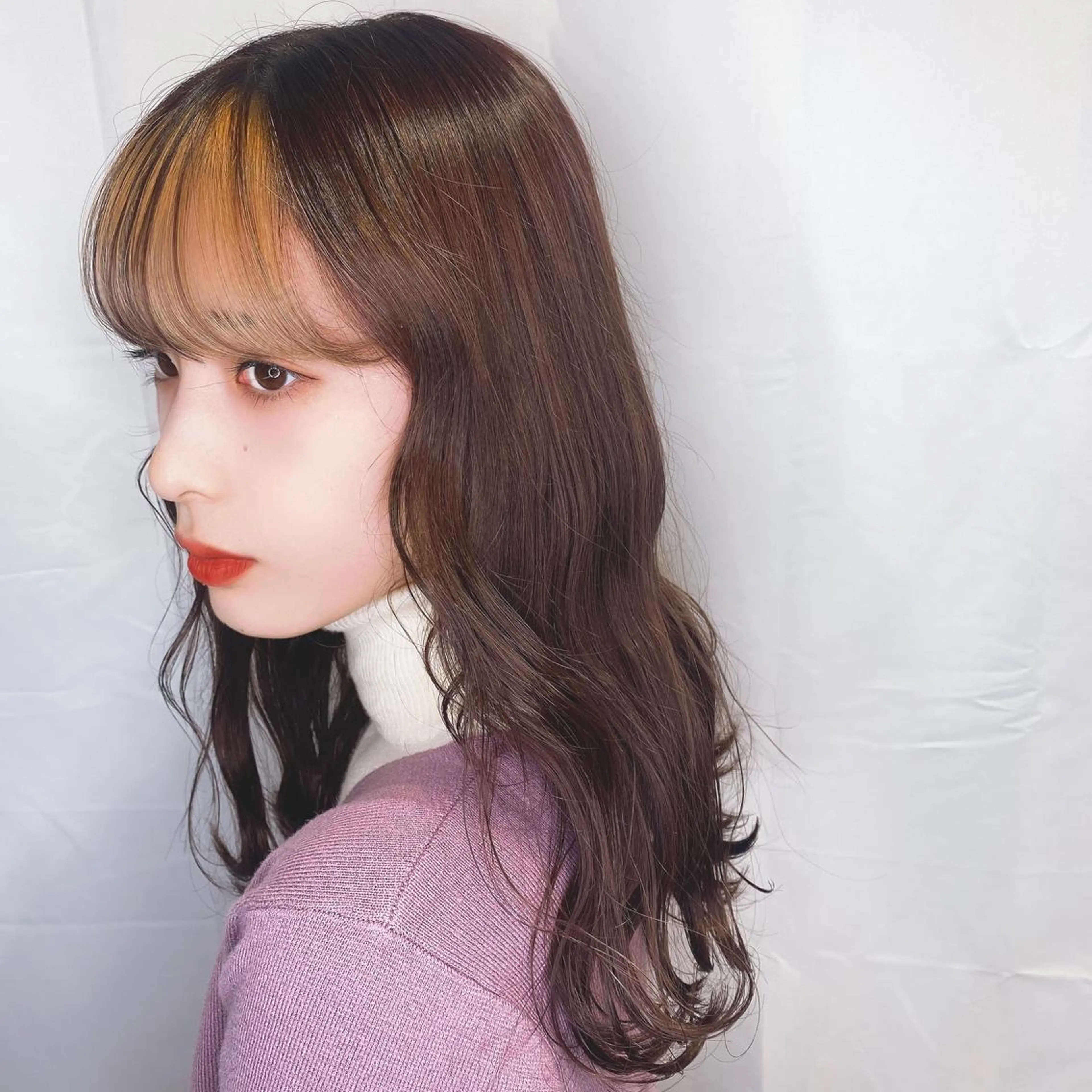 ミディアム カット ヘアカラー トリートメント MAKI🦋 GRANDE Lyのヘアスタイル