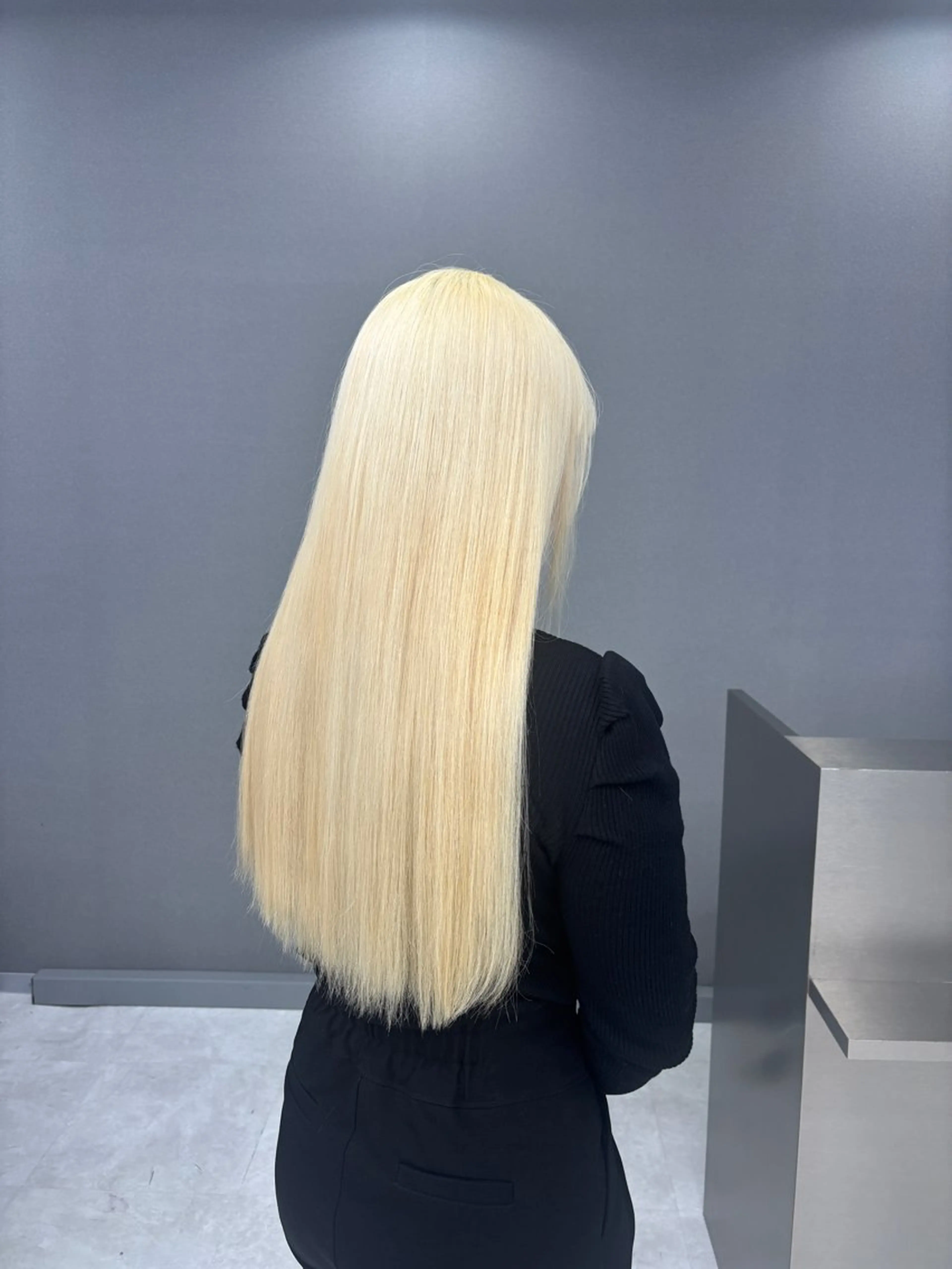 ロング カラー ハッシュカット/ ミルクティー/ みうのヘアスタイル