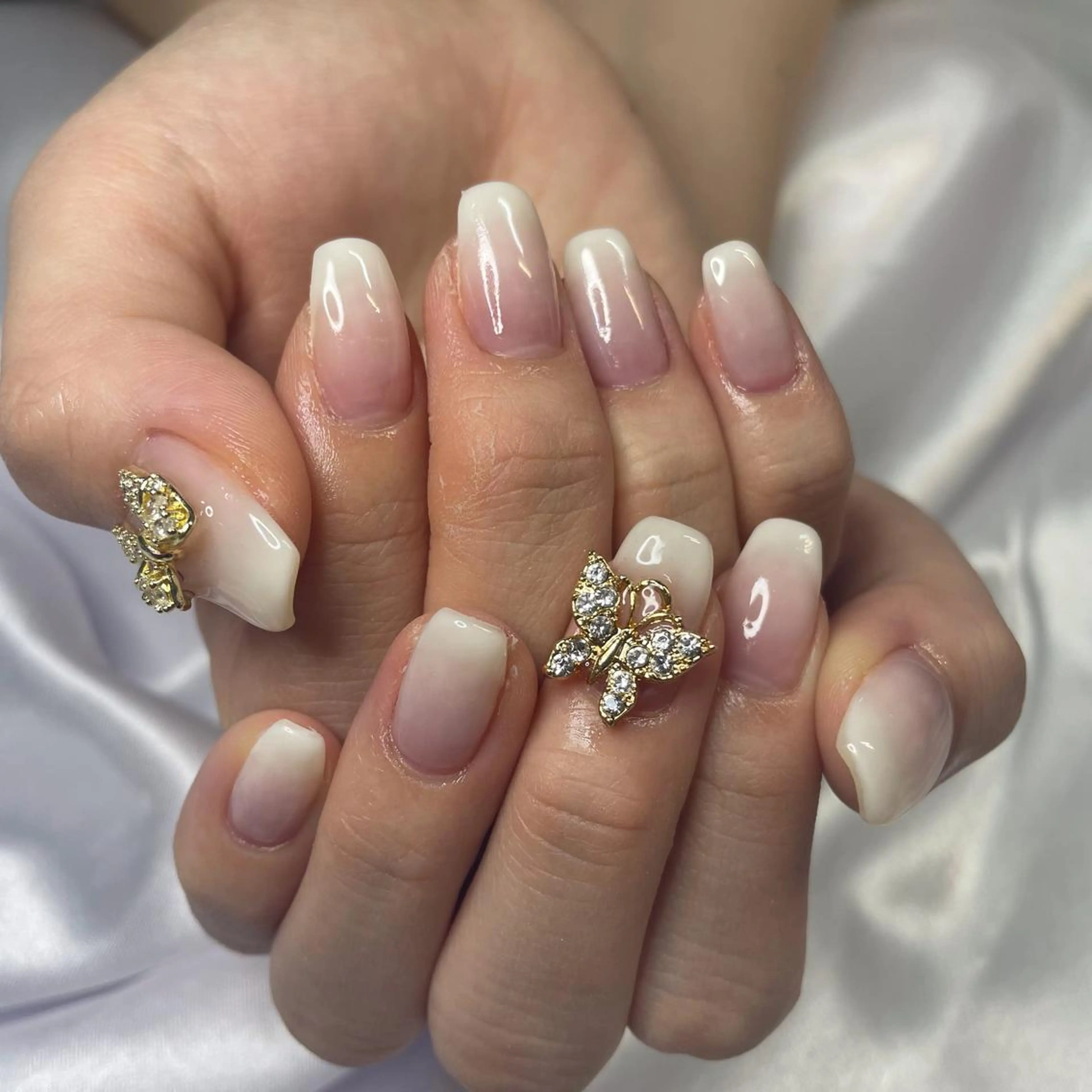 ネイル リボン 韓国/網紅/パーツ M-salonのネイルデザイン