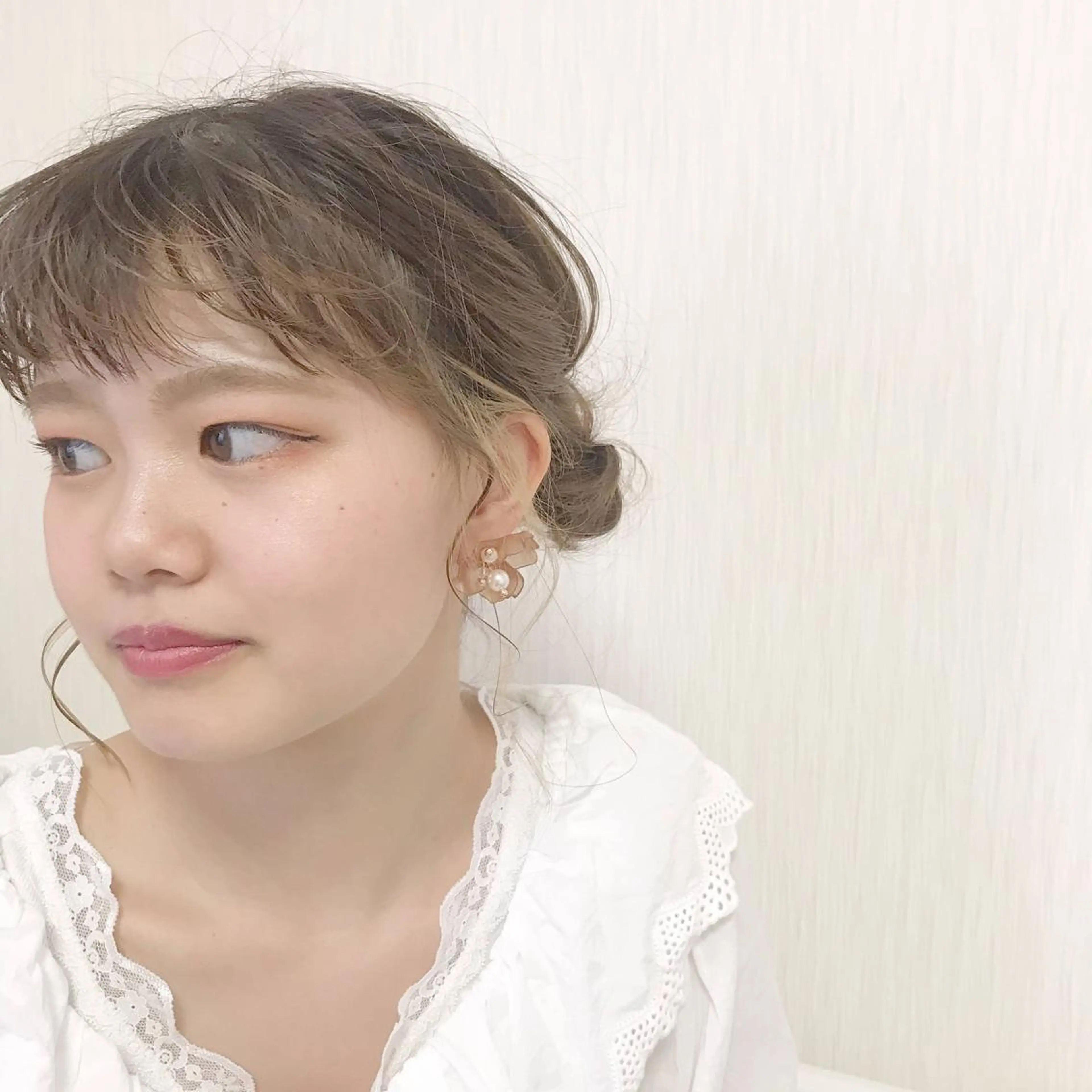 ミディアム ヘアアレンジ オン眉 mako︴ Euphoriaのヘアスタイル