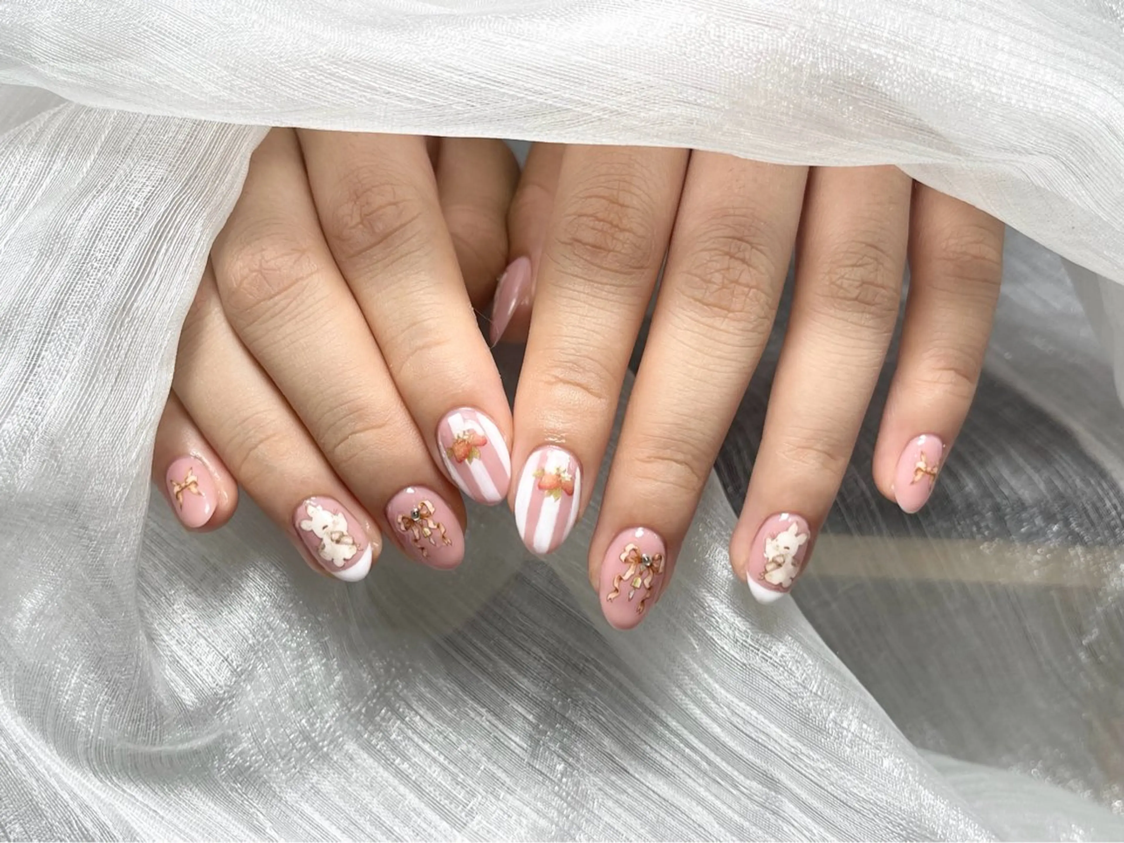 ネイル 持ち込み ハンドネイル ハンドケア 💕Dreamy KIYO💕のネイルデザイン