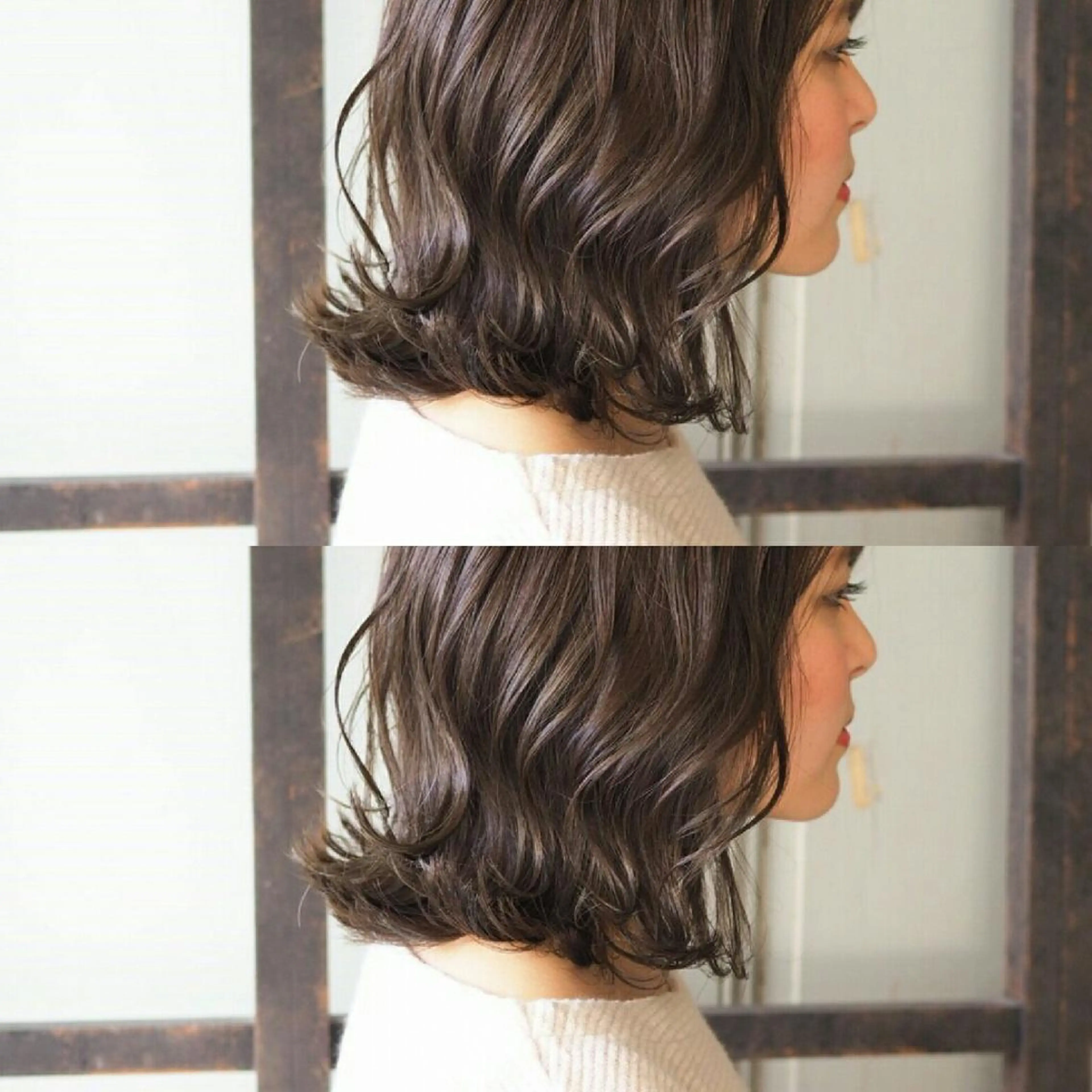 ミディアム カラー グレージュ ハイライトカラー ハイライト RITA Hairs所属・☆艶髪・美髪☆ 川本のヘアスタイル