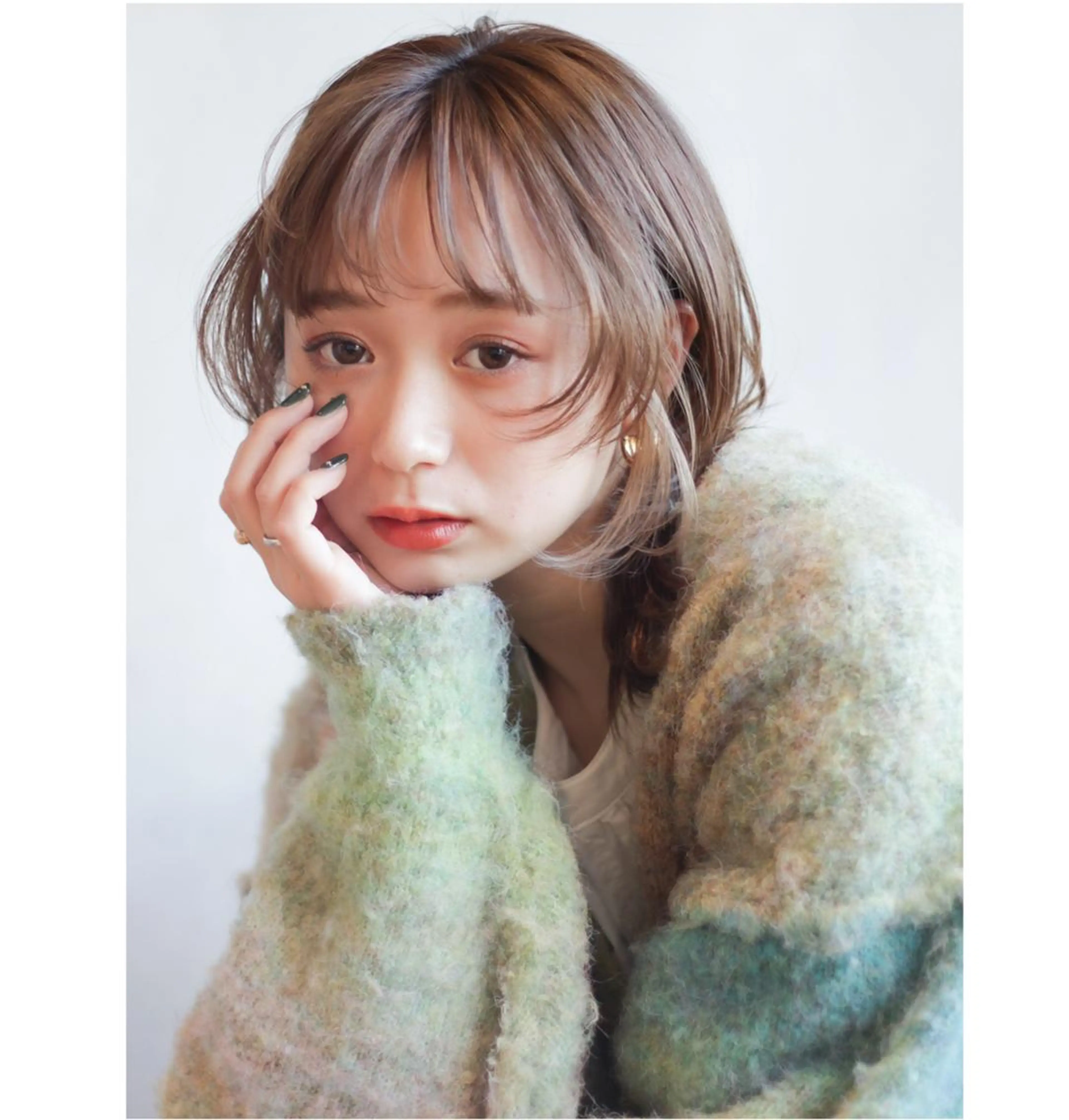 ショート カラー パーマ ヘアアレンジ レイヤーカット ウルフカット ウルフレイヤー パーマ ITbyALBUM 中野店のヘアスタイル