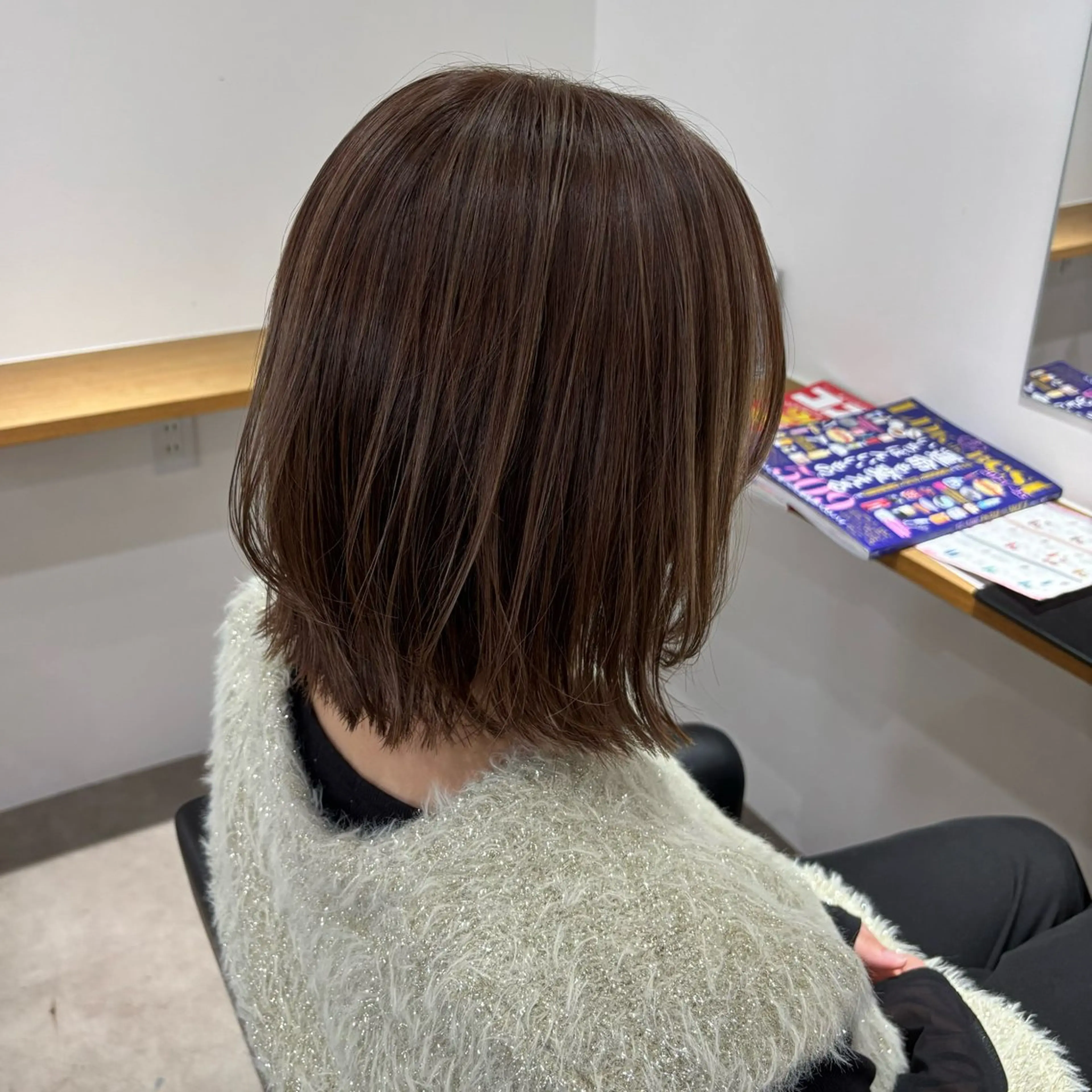 カット➕白髪ぼかしハイライトの写真