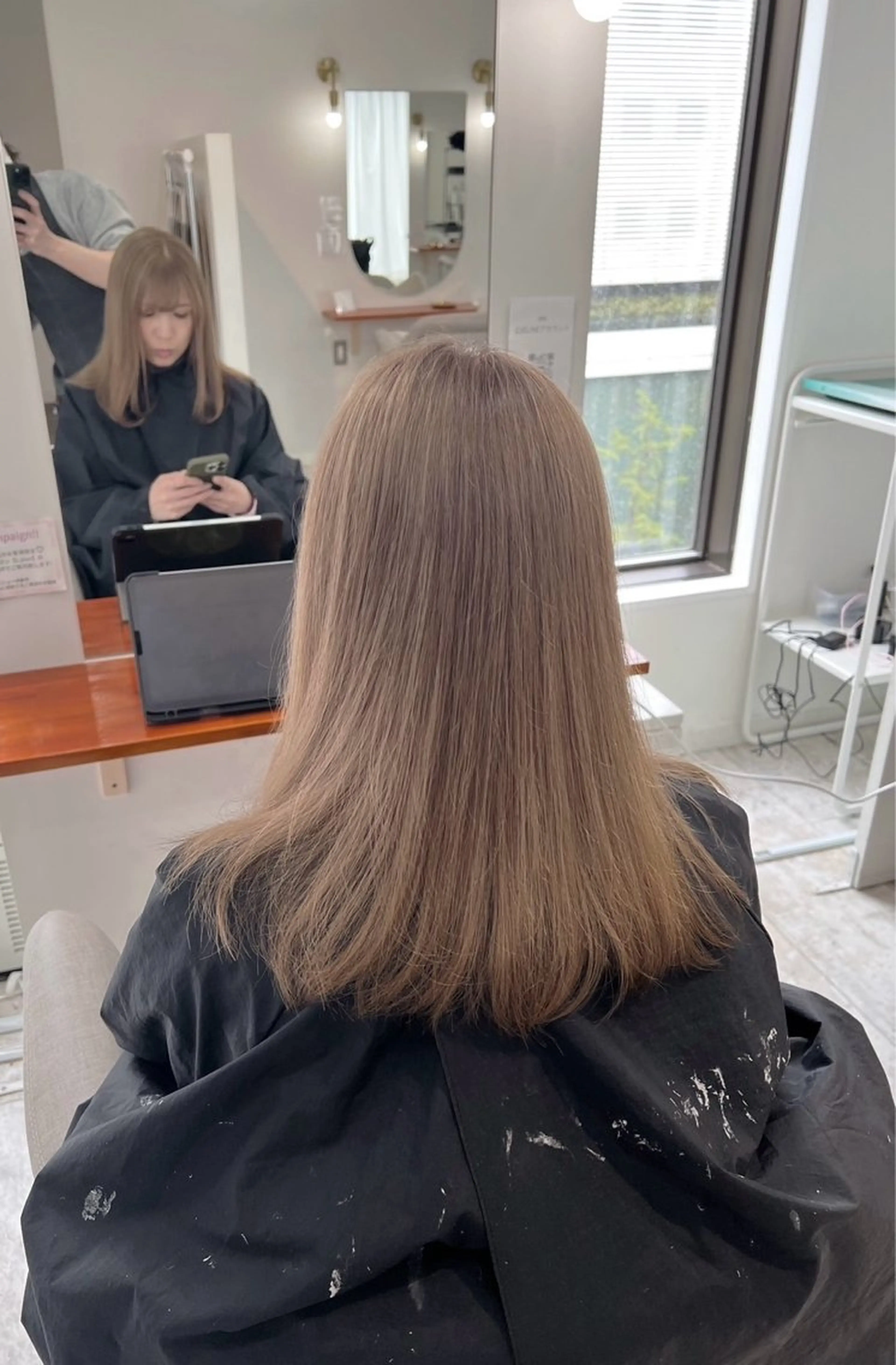 ミディアム カラー ベージュカラー ミルクティーベージュ ヘアカラー トリートメント 指名数No.1 /NAOYAのヘアスタイル