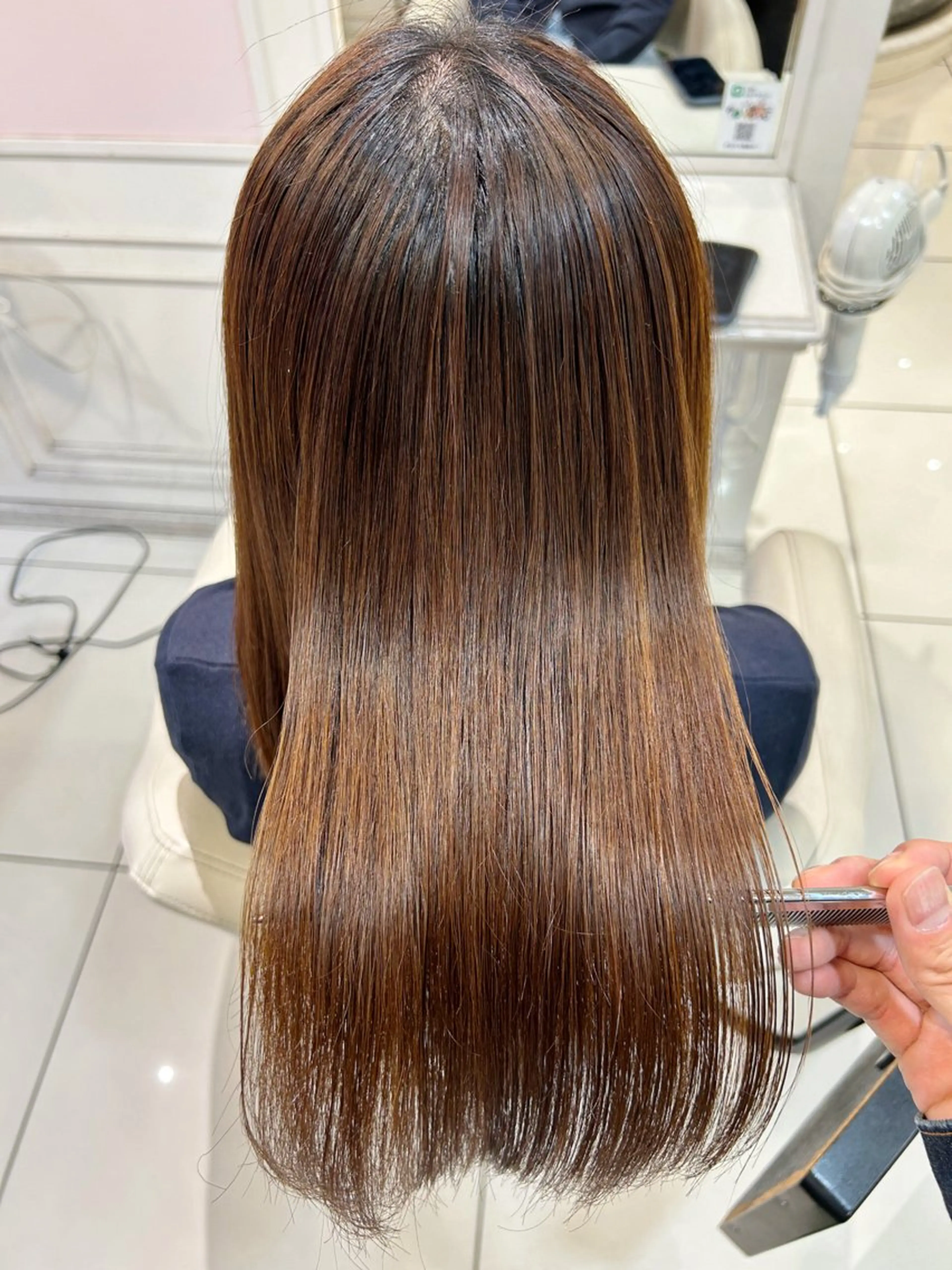 セミロング 縮毛矯正 カット 縮毛矯正 トリートメント 高橋 佑のヘアスタイル