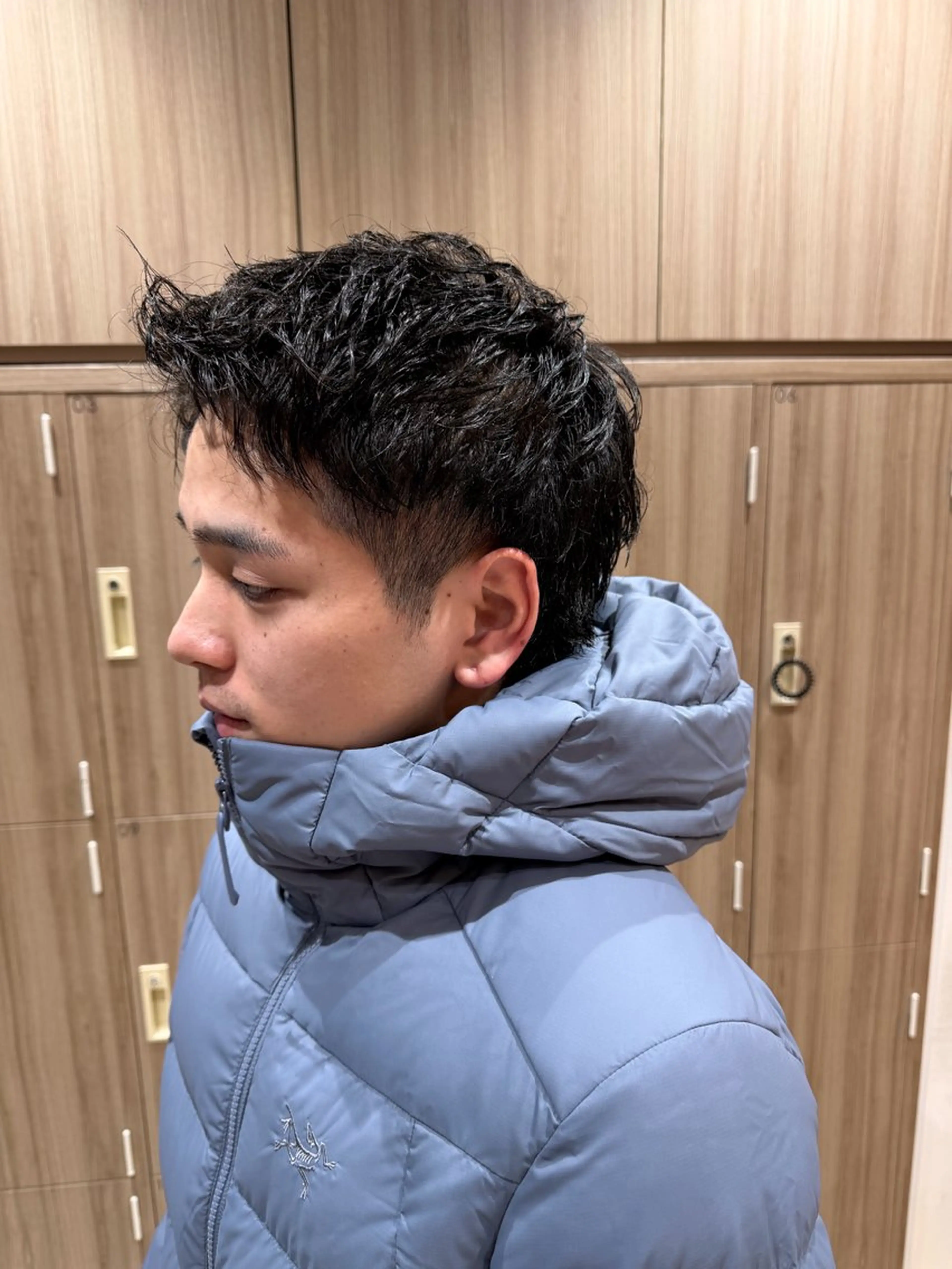 ショート パーマ メンズ メンズパーマ メンズショート ショートヘア カット パーマ ブリーチ/パーマ 縮毛/レイヤーaoiのヘアスタイル