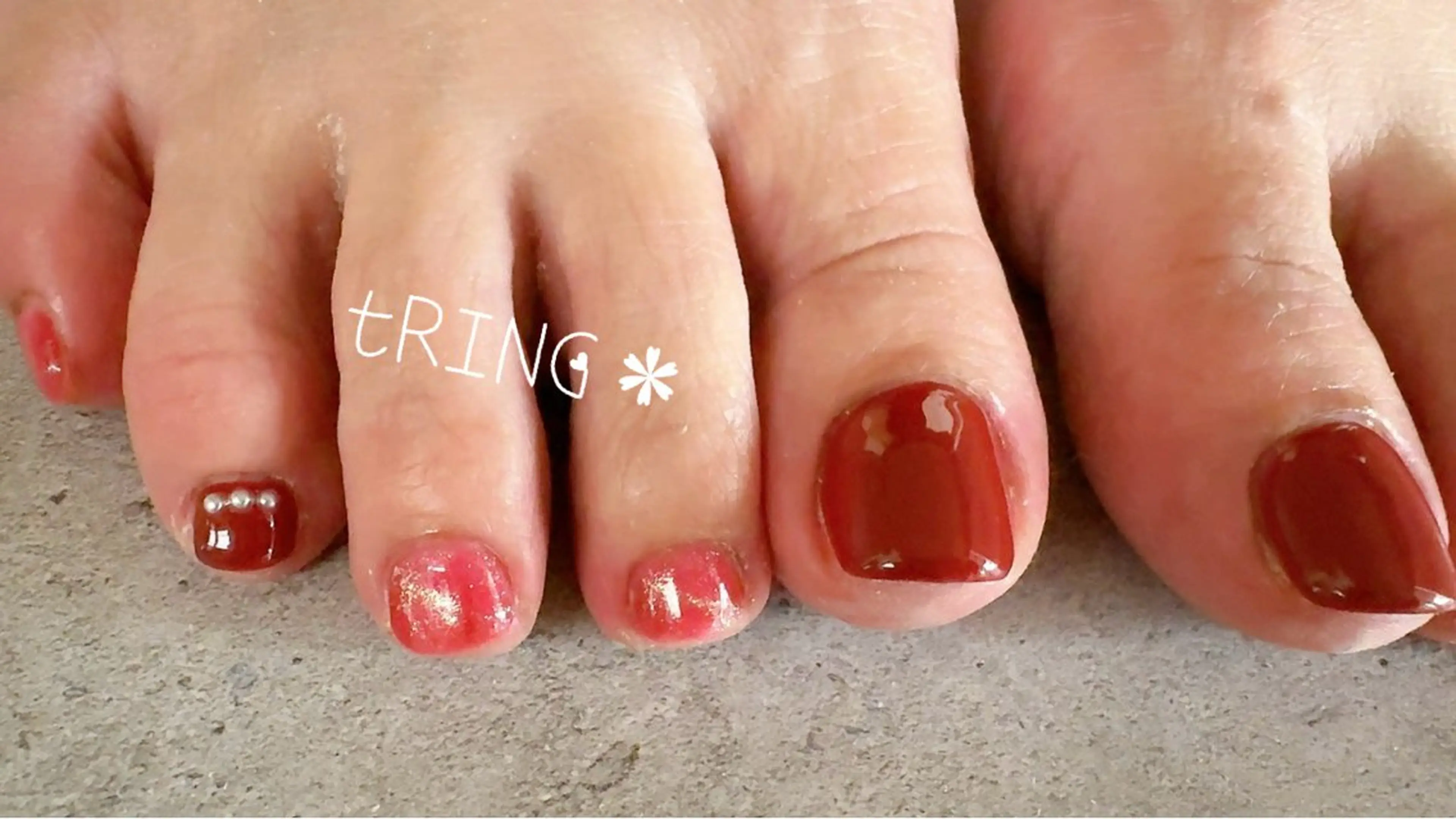 ネイル フットネイル tRING＊ しいの木台のネイルデザイン