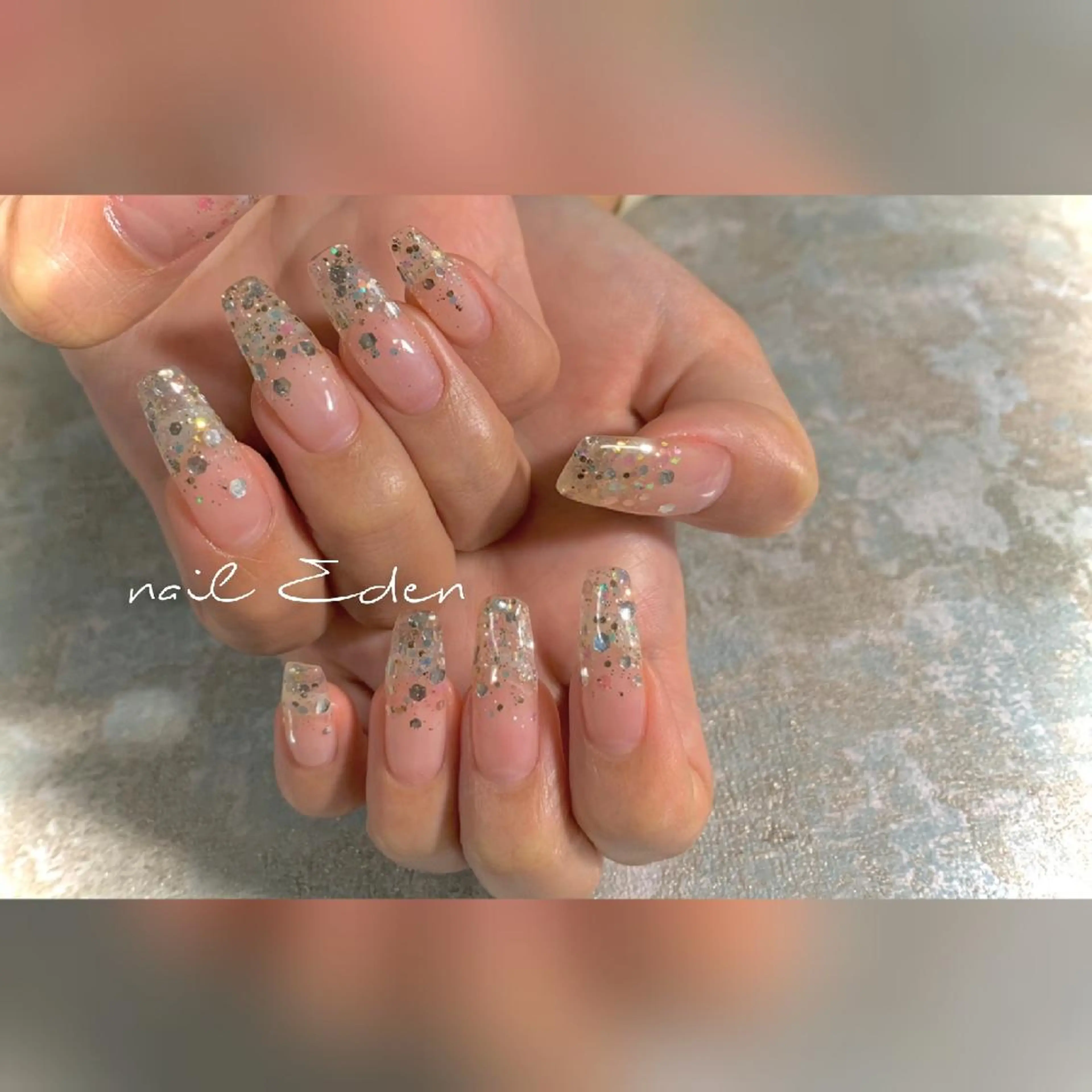 ネイル キラキラネイル ラメ(グリッター) Eden ♾️のネイルデザイン