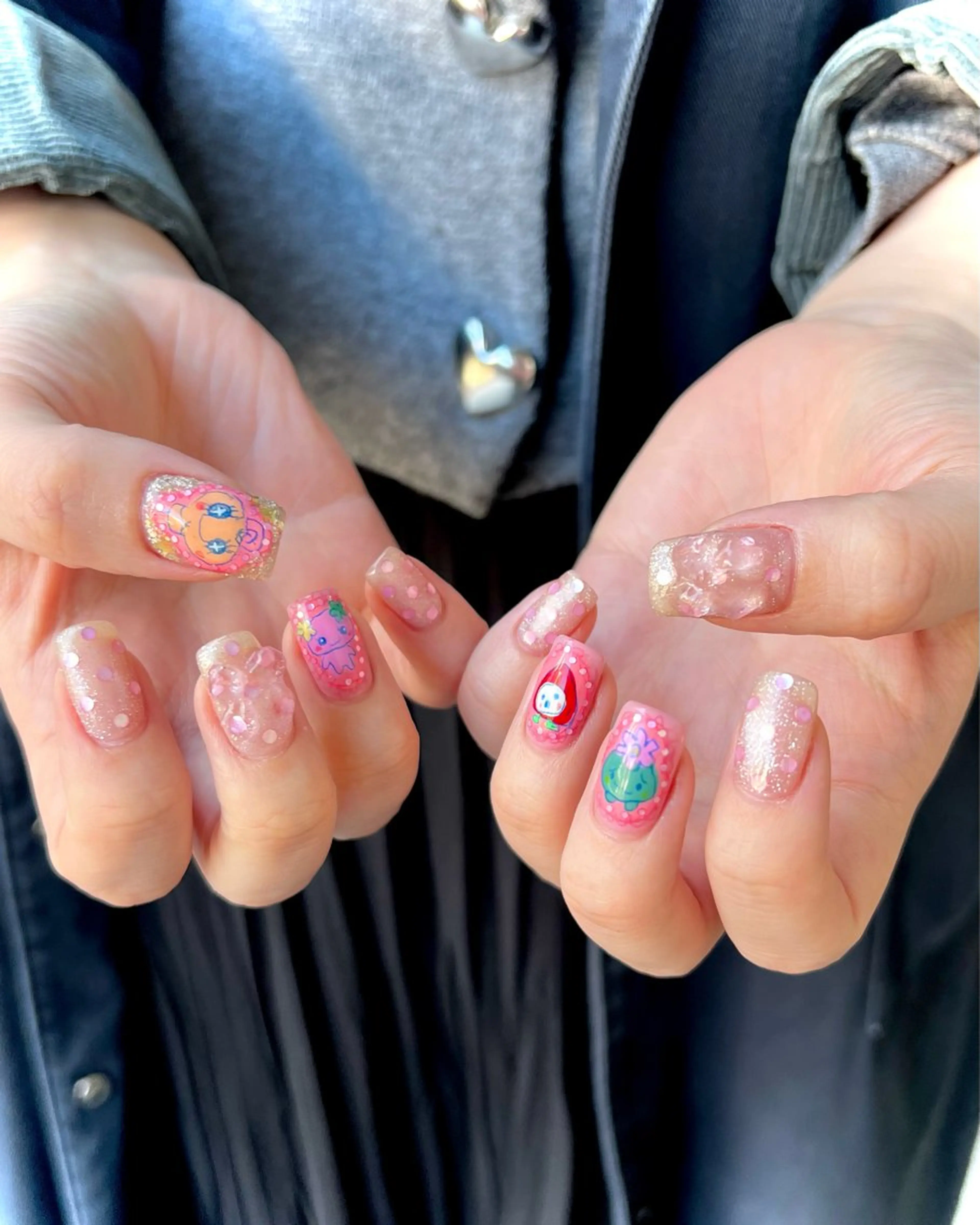 ネイル アートネイル ハンドネイル 🧁🥕 asukaのネイルデザイン