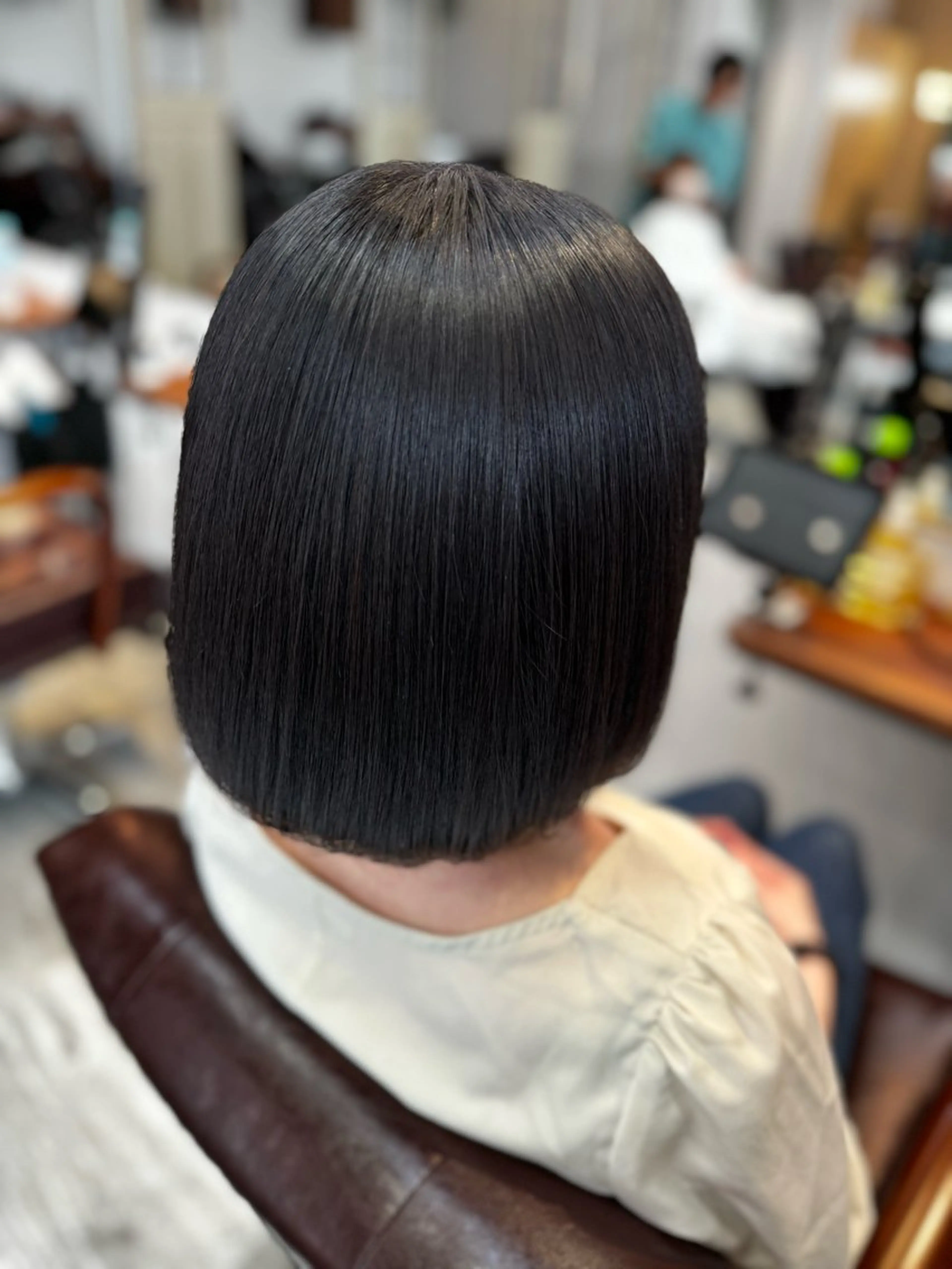 ショート カット 縮毛矯正 トリートメント 韓国レイヤー×ツヤ髪 /TAICHI🩶のヘアスタイル