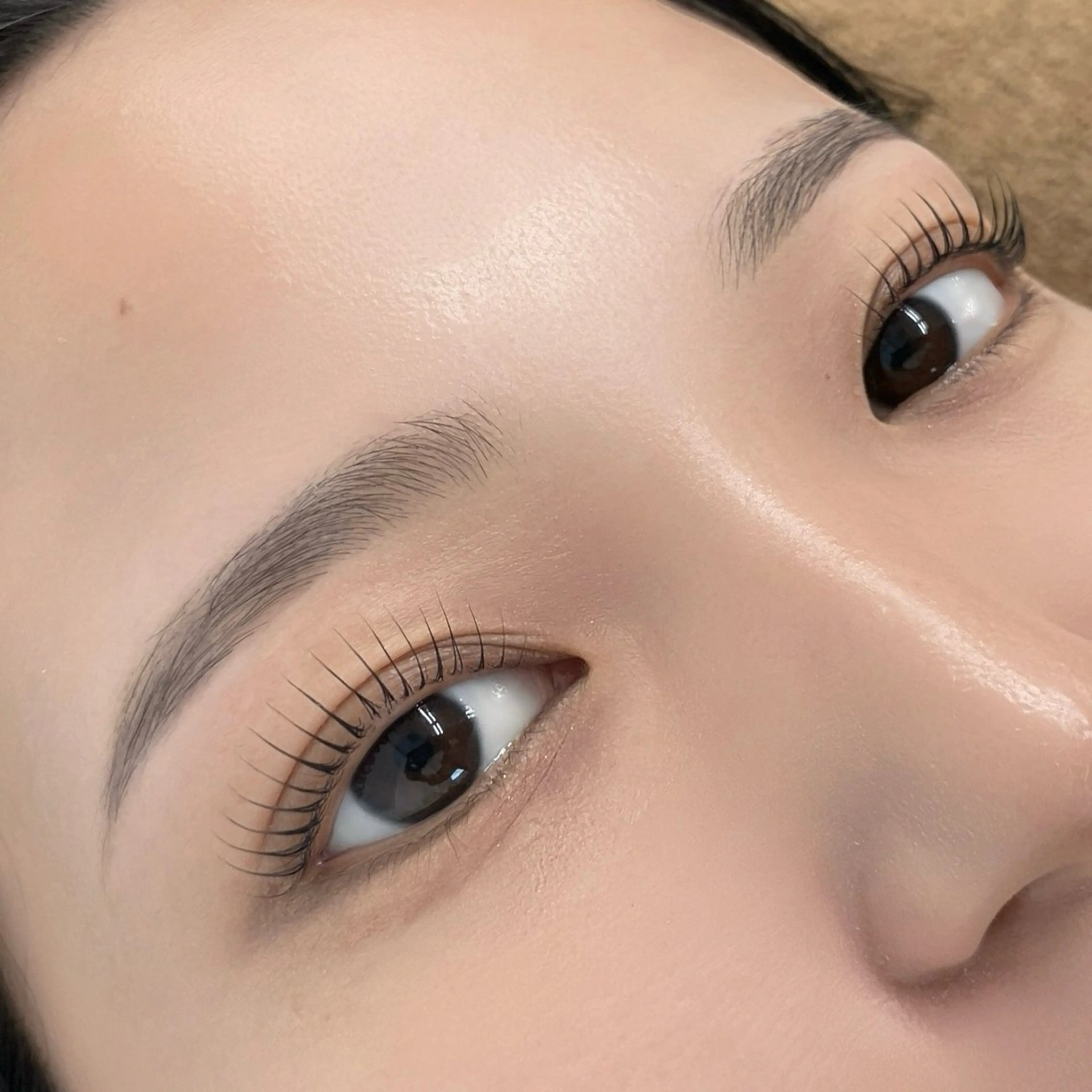 マツエク・マツパ フラットラッシュ 韓国風マツエク パリジェンヌラッシュリフト まつげパーマ 一重×まつ毛パーマ マツパ mai /マツパ.眉のマツエク・マツパデザイン