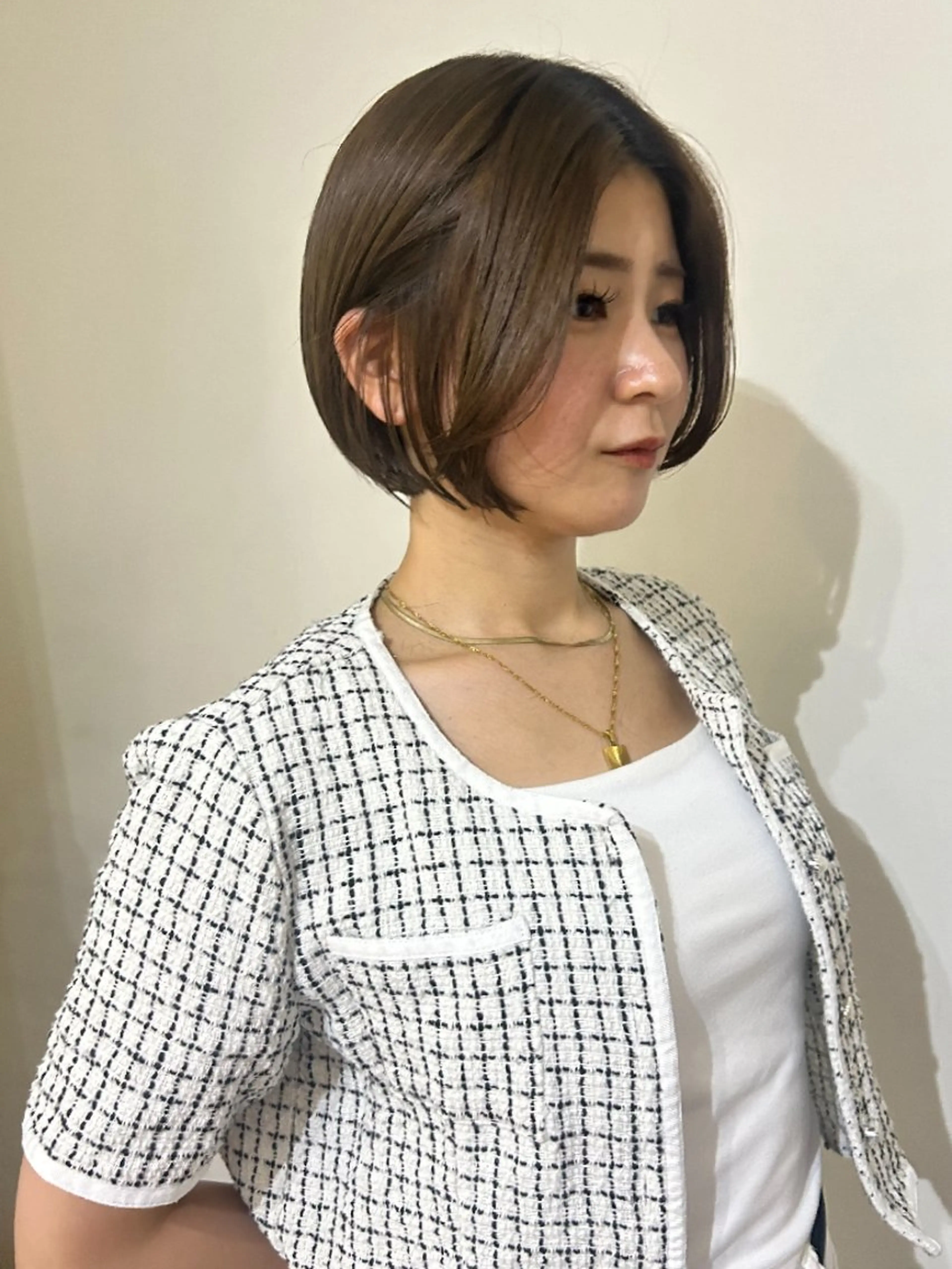 ショート ボブレイヤー ボブ レイヤーカット カット トリートメント ボブ人気No,1✨ TAME副店長のヘアスタイル