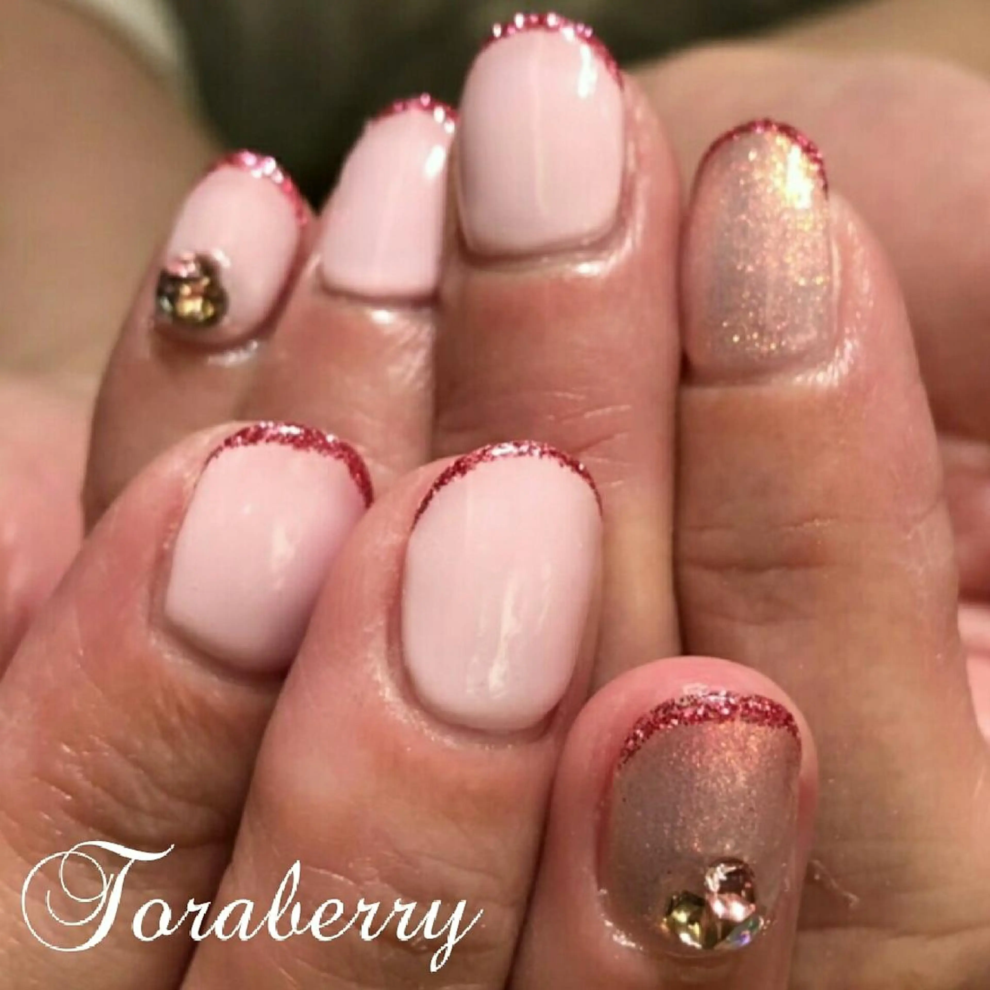 ネイル ラメ(グリッター) ハンドネイル ネイリスト なつみのネイルデザイン