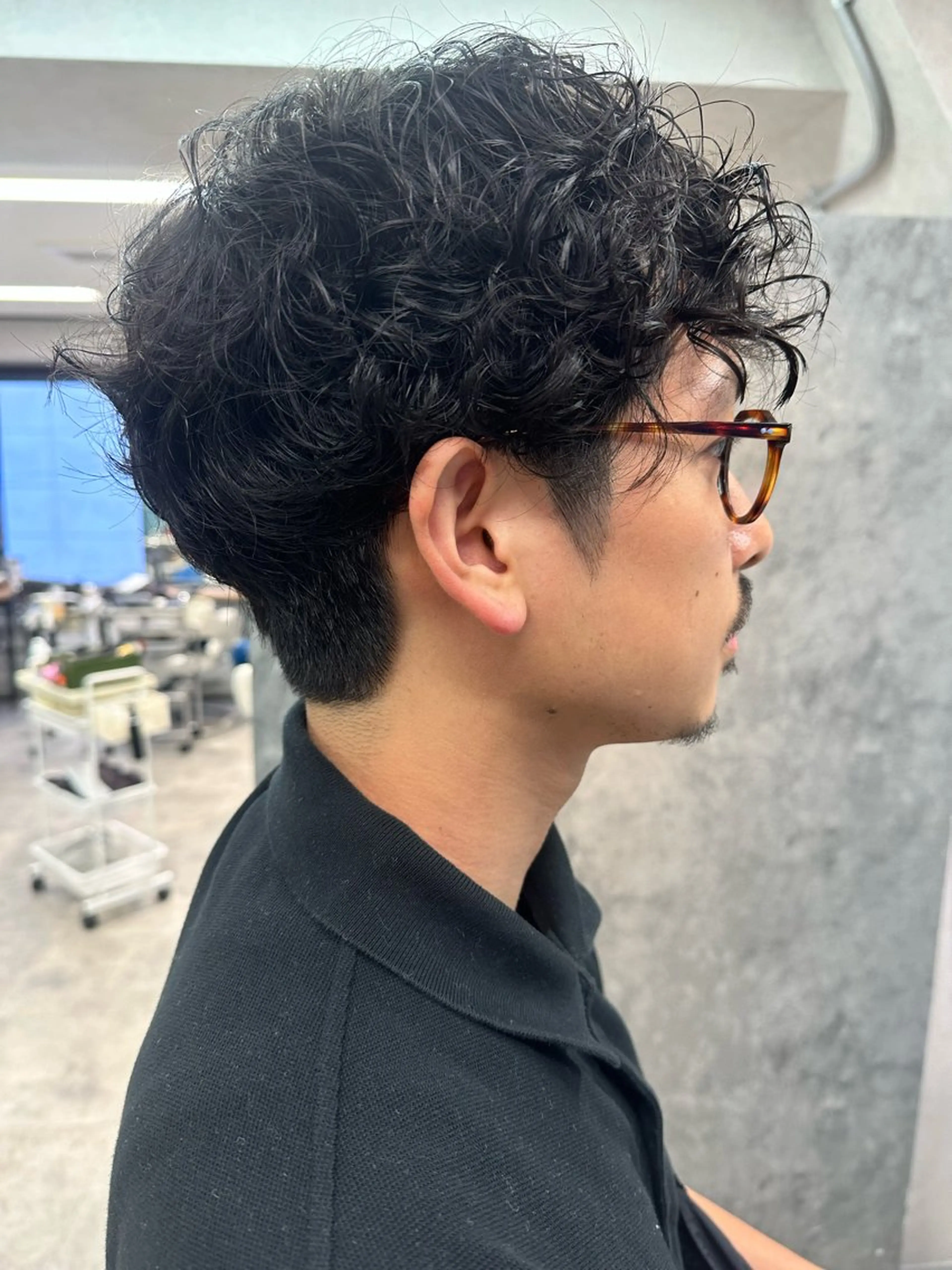 メンズ メンズパーマ ツーブロック カット パーマ トリートメント Noyヨシモト ヒロトのヘアスタイル