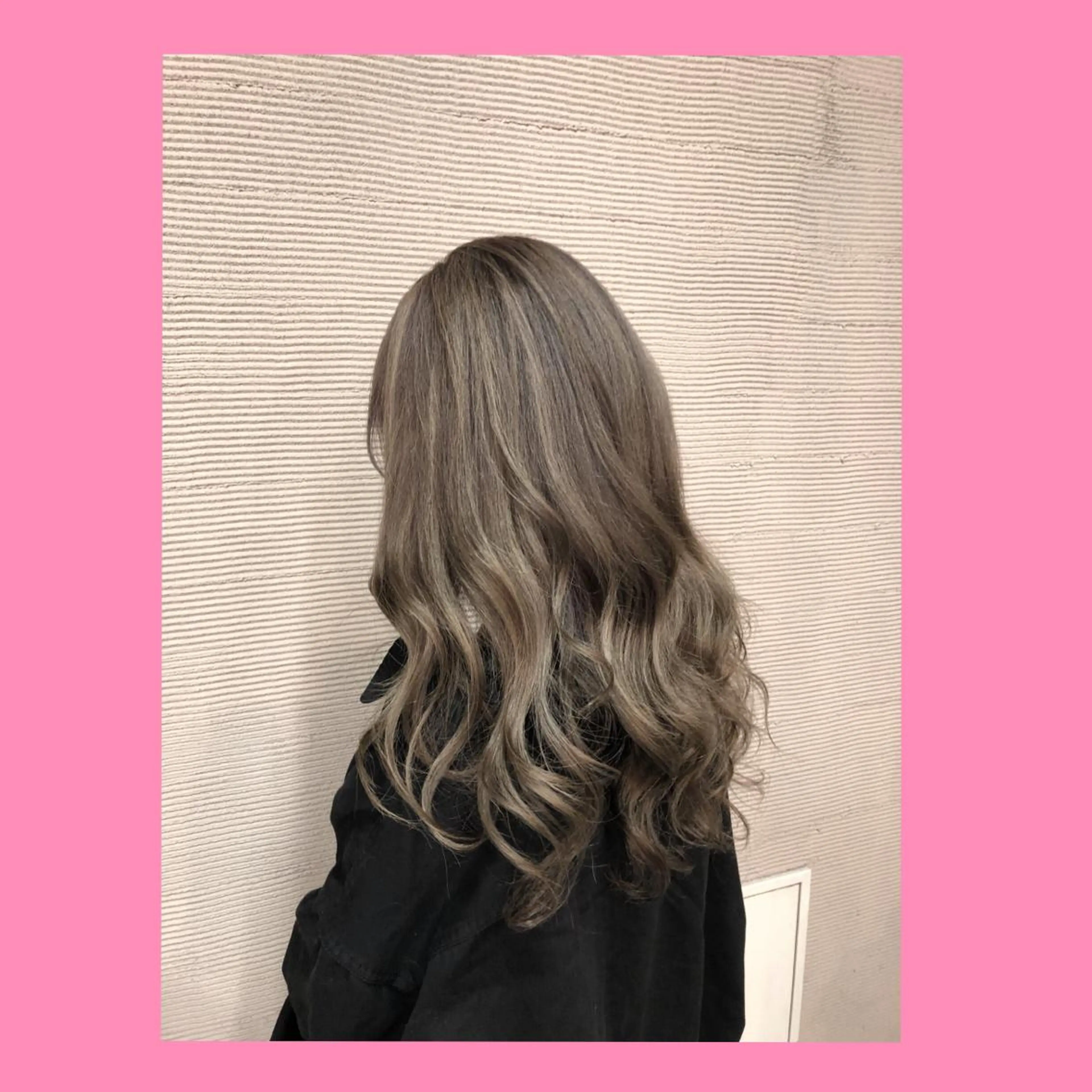 ロング カラー アッシュ ハイライトカラー ラベンダーカラー ラベンダーアッシュ ハイライト ヘアカラー 韓国ヘア得意❤︎森澤 悠佳のヘアスタイル