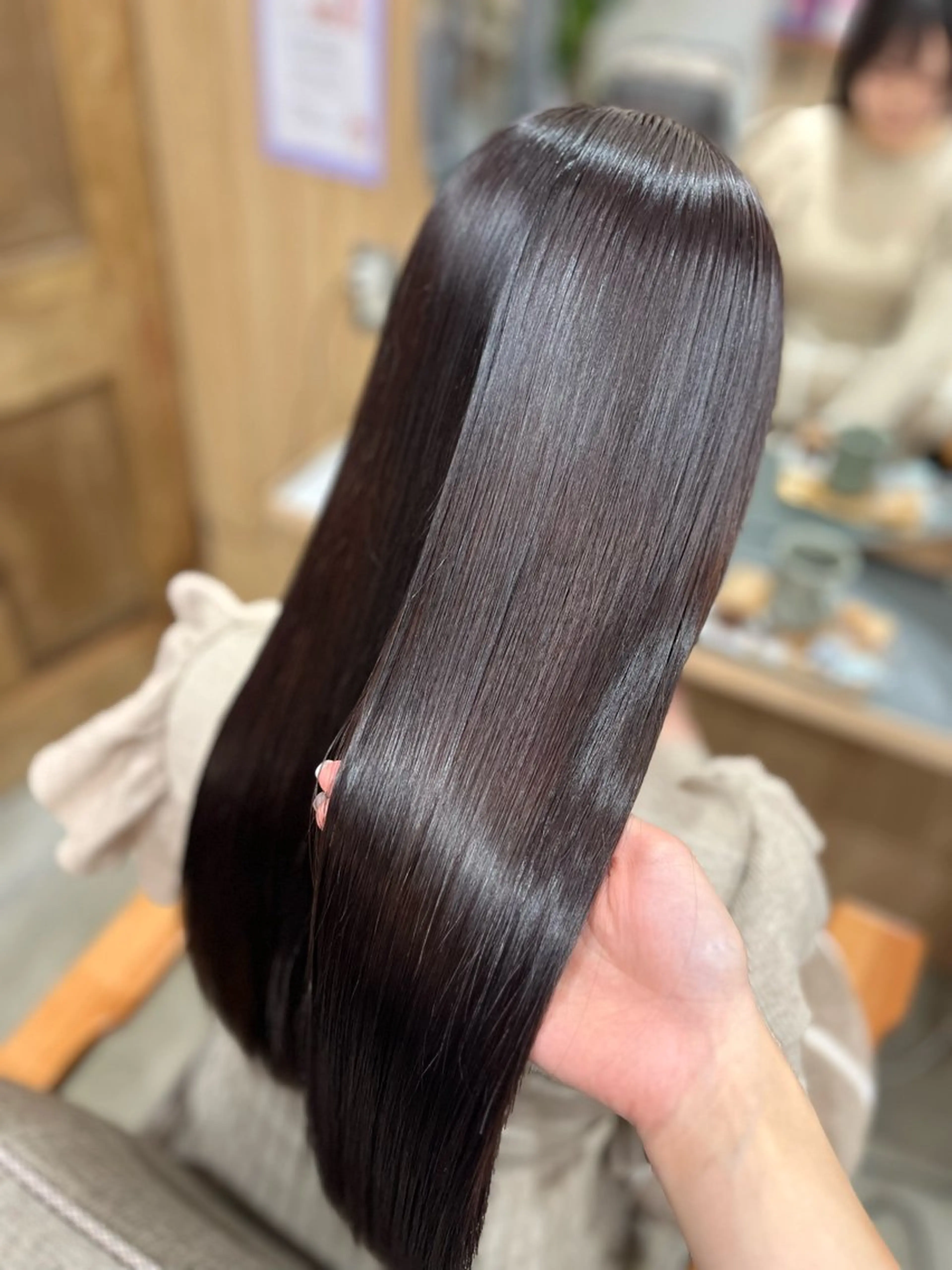 ロング カラー グレージュ ラベンダーカラー ラベンダーグレージュ ラベンダーグレー ヘアカラー 髪質改善/艶髪🫧 ｼｽﾞｸ🦥🌿のヘアスタイル