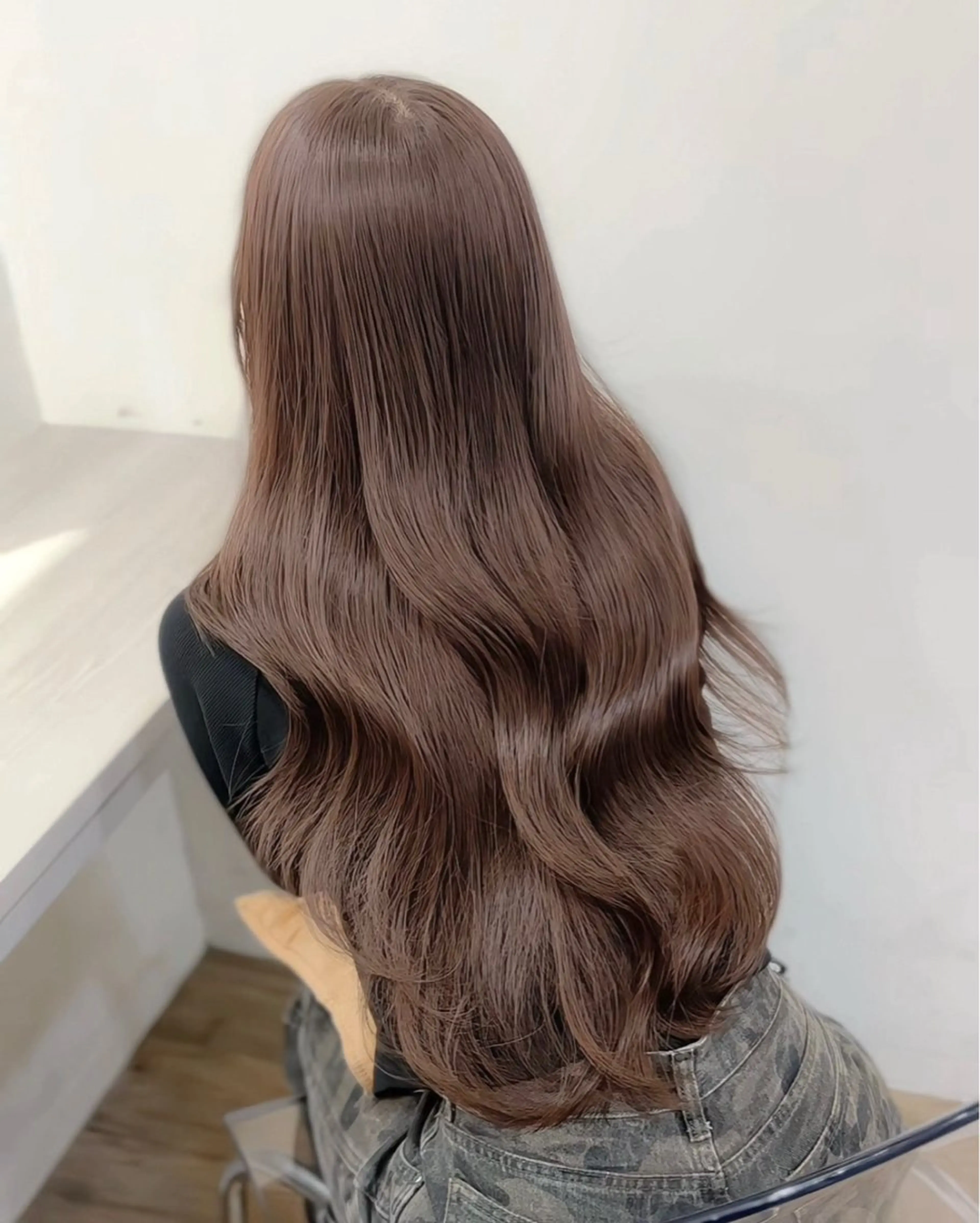 ロング カラー ブリーチなしベージュ 特化 松村 茶屋町のヘアスタイル