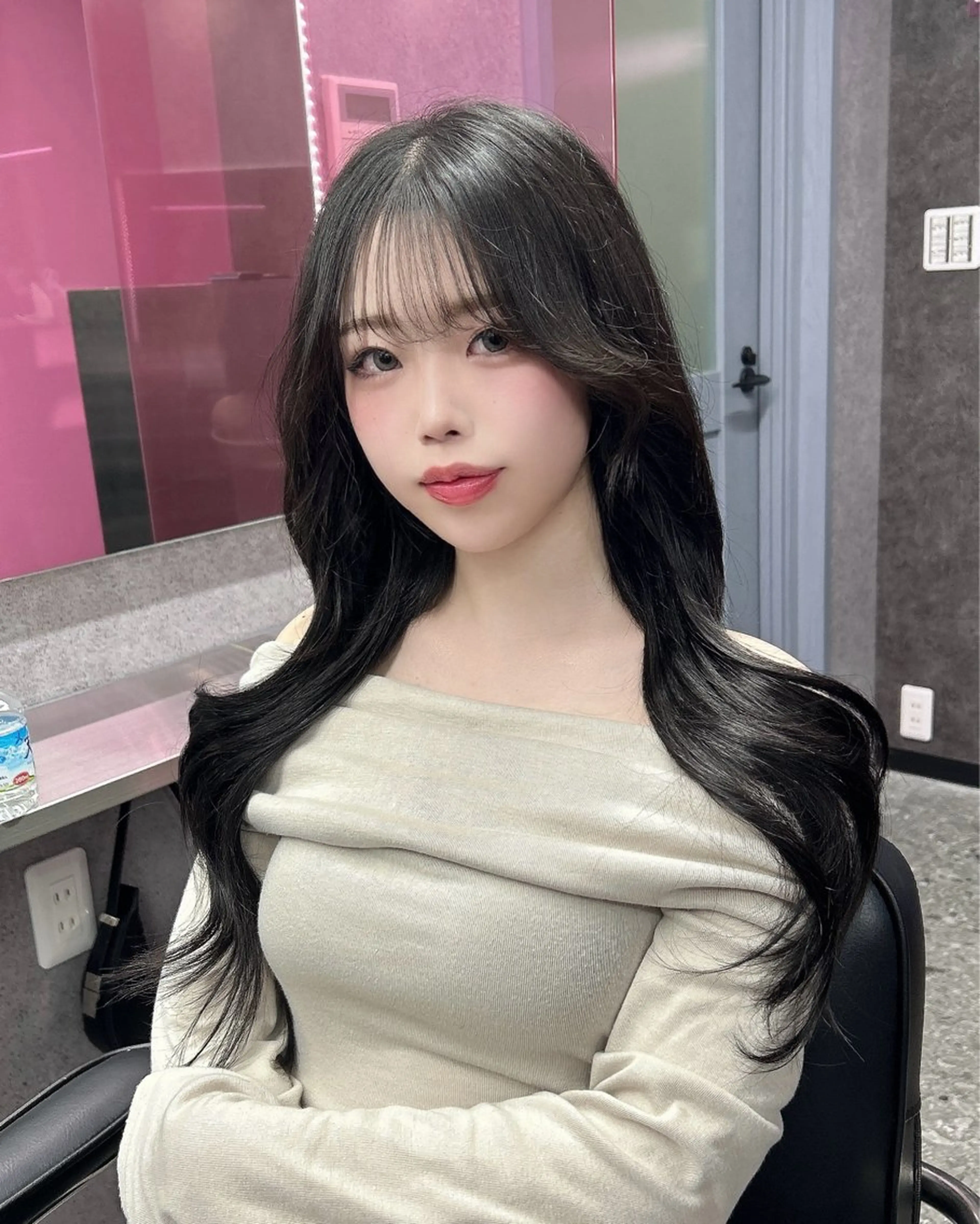 ロング エクステ ヘアカラー エクステ nanaka 🤍韓国ワンホンヘアのヘアスタイル