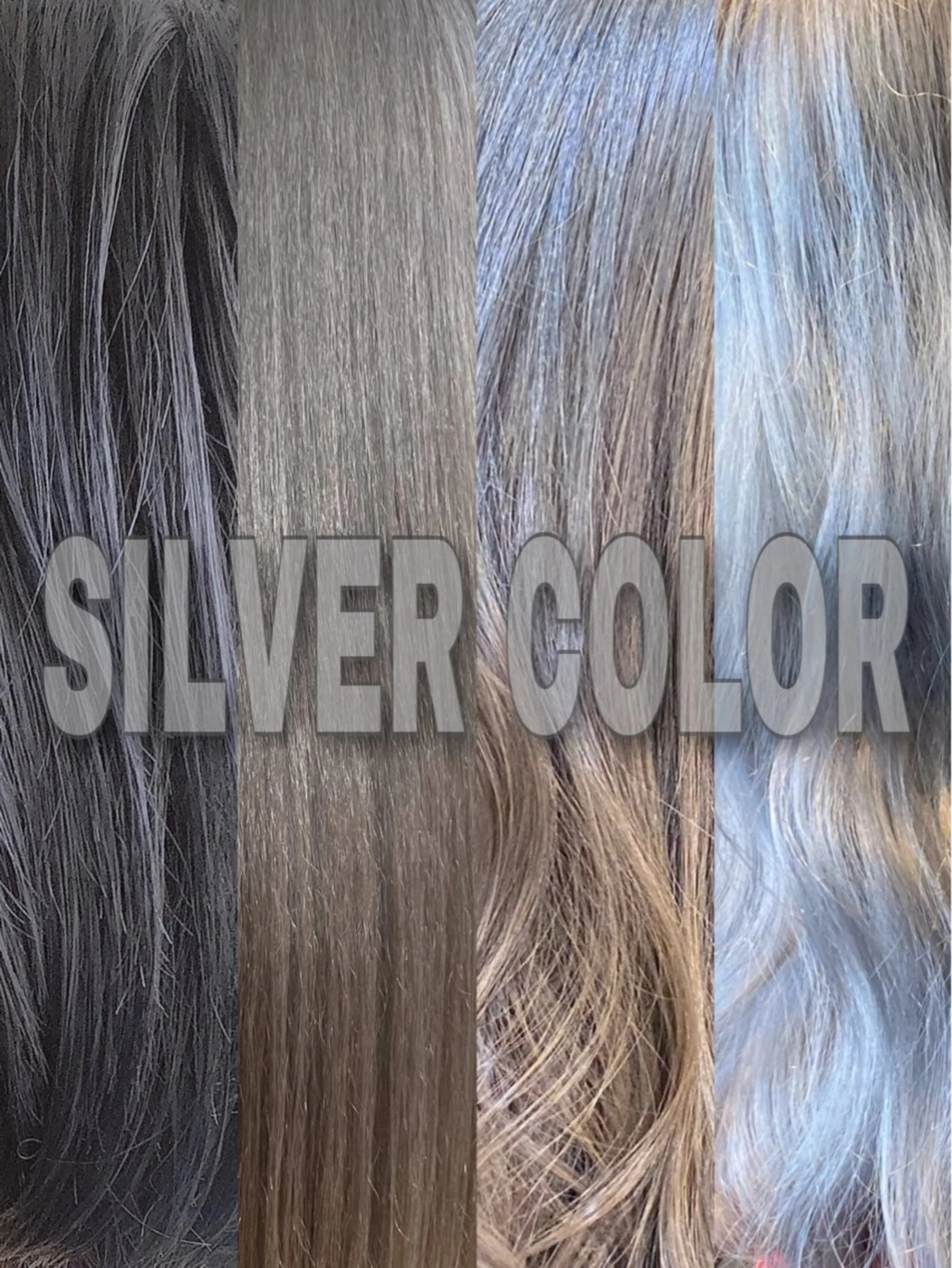 ロング カラー ブリーチ ダブルカラー グレージュ シルバー ヘアカラー 🌈デザインヘア職人 Kaede🌈のヘアスタイル