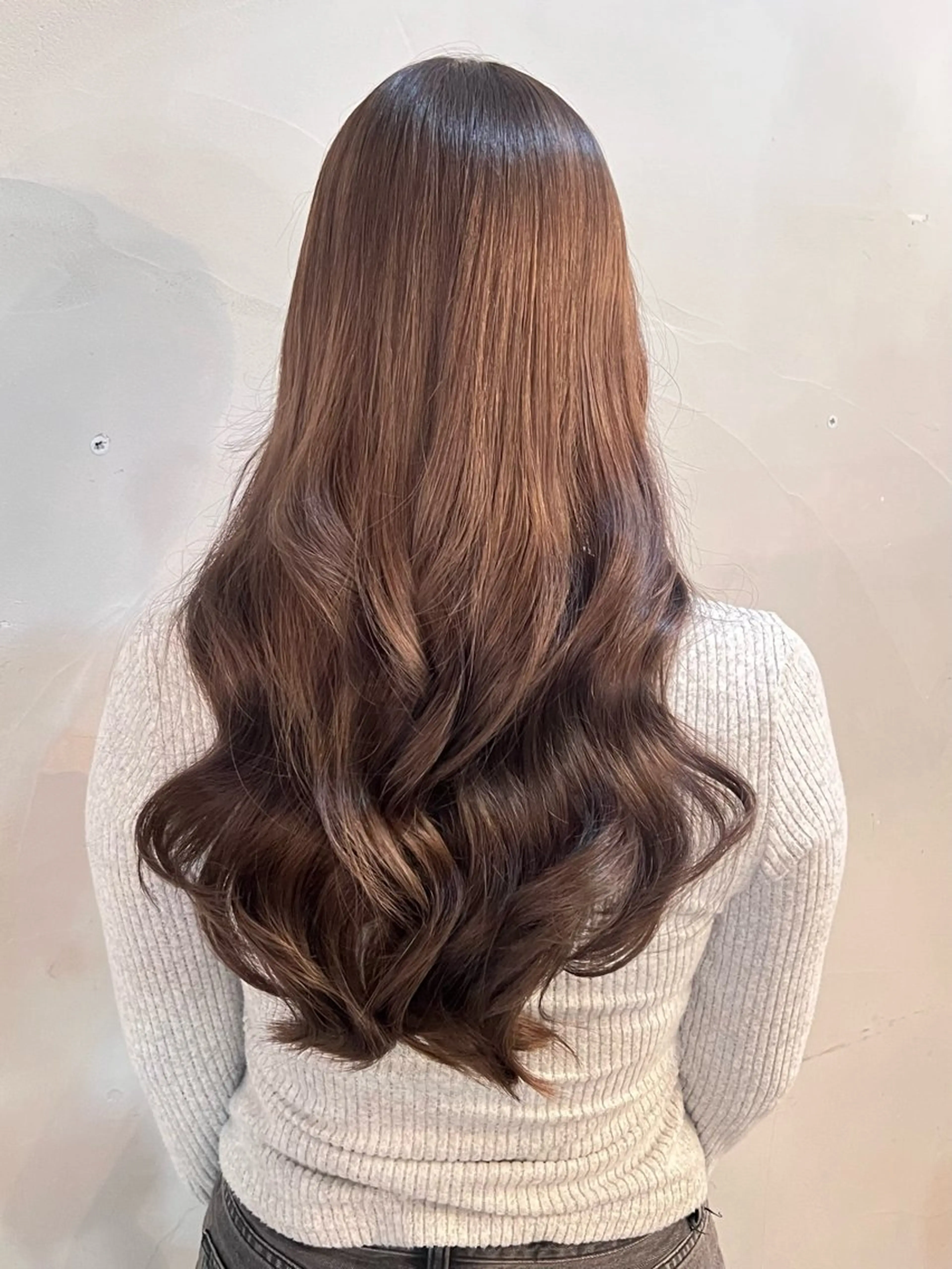 ロング カラー ブリーチ グレージュ カット ヘアカラー トリートメント 𓍲꙳yamada haruna⋆ 𓍱のヘアスタイル