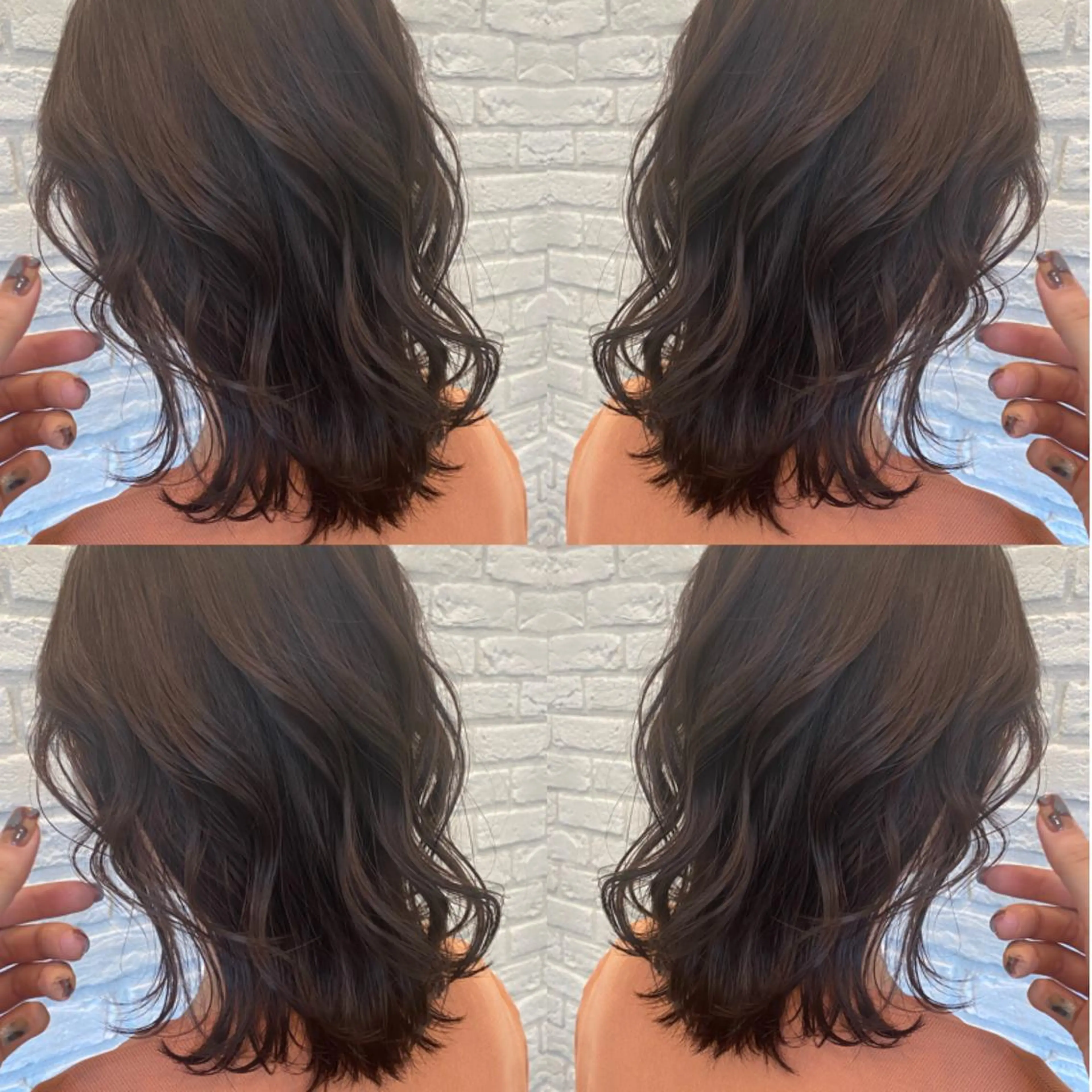 ミディアム カット ヘアカラー トリートメント ココロ☀️ CLUTCH天王寺店のヘアスタイル