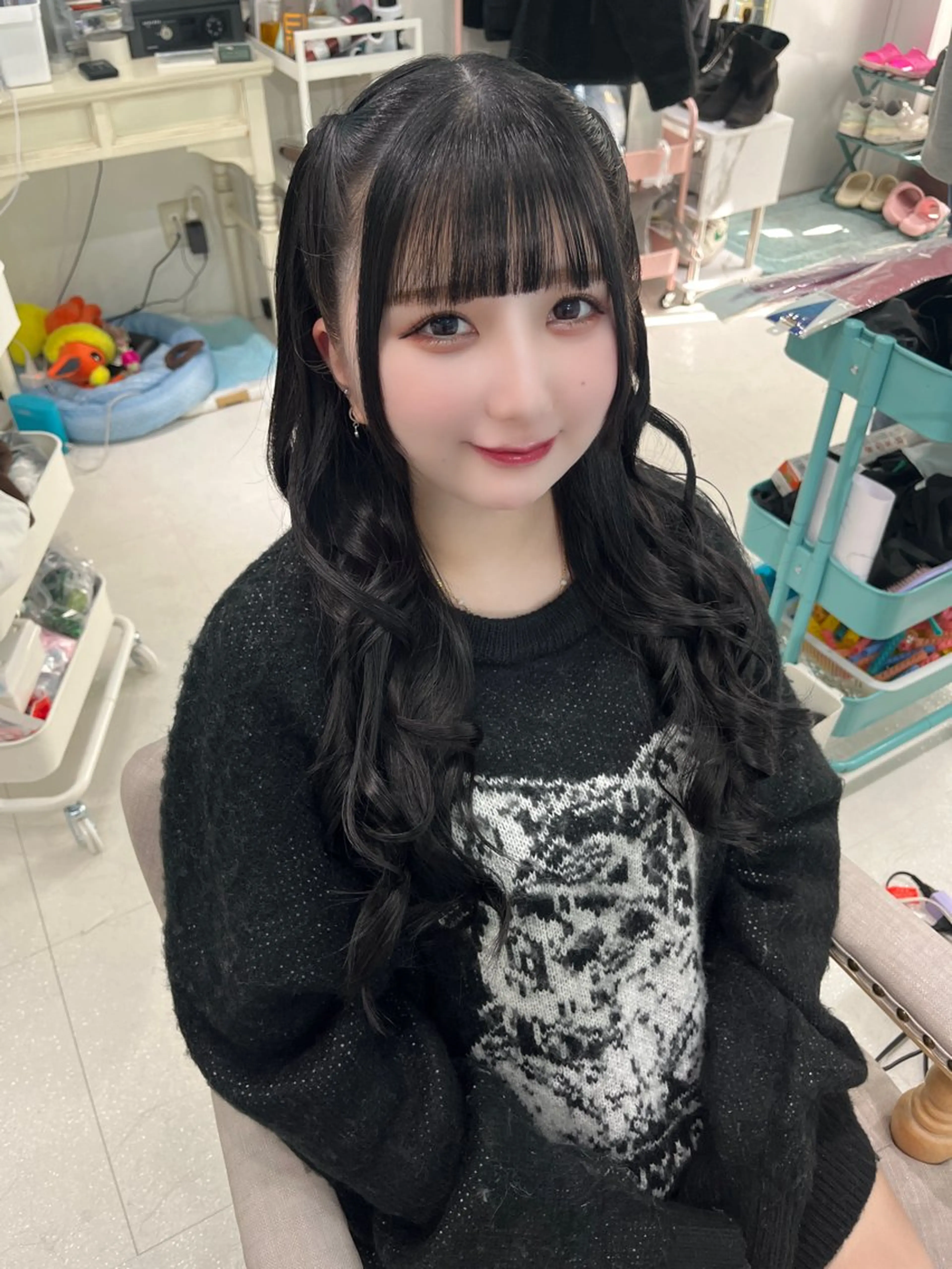 ロング ヘアアレンジ カット ヘアセット ☁️hinako☁️ 1HAVANAのヘアスタイル