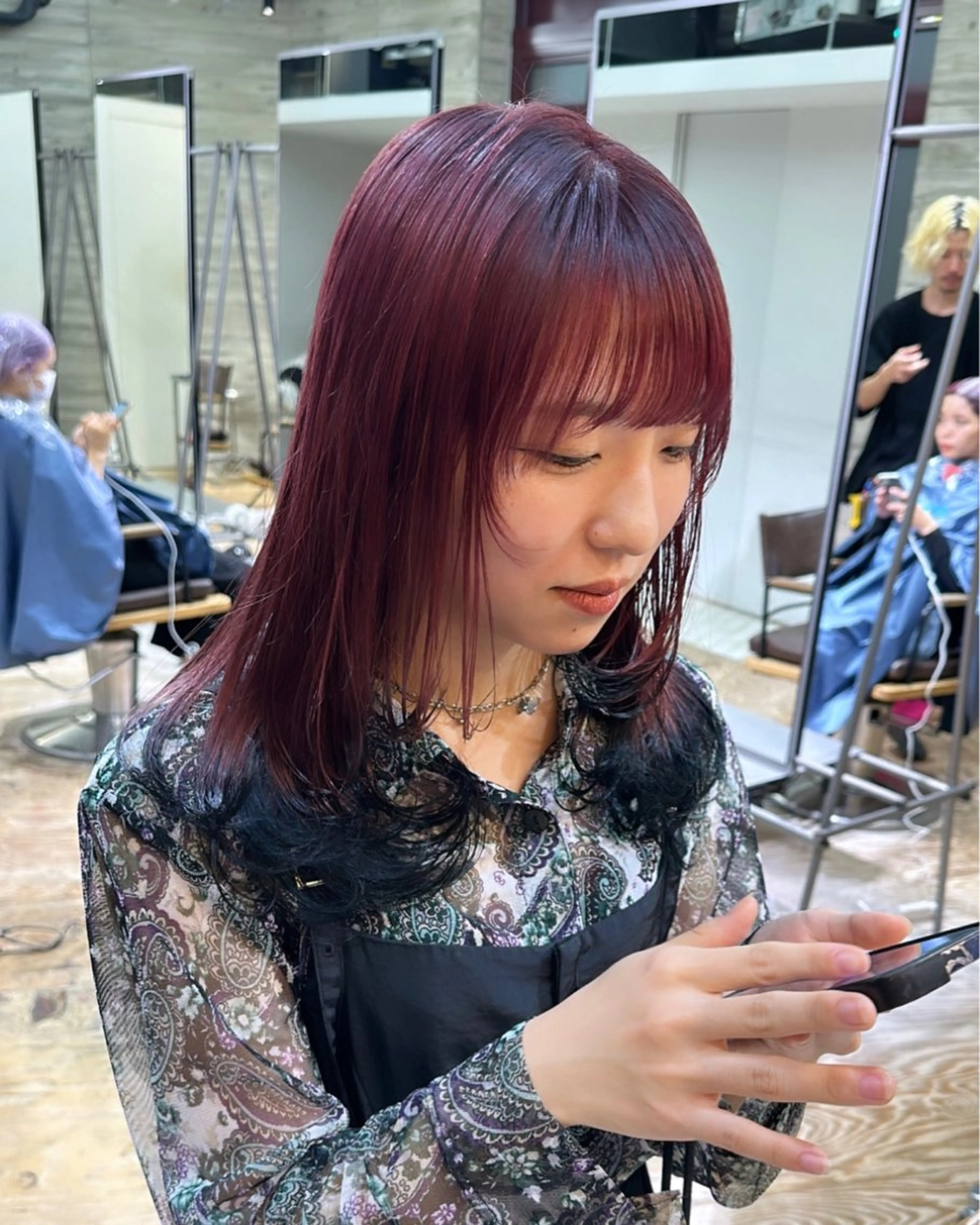 ミディアム カラー ヘアアレンジ メンズ ササキカズマ〻透明感 〻色落ち〻赤み消しのヘアスタイル