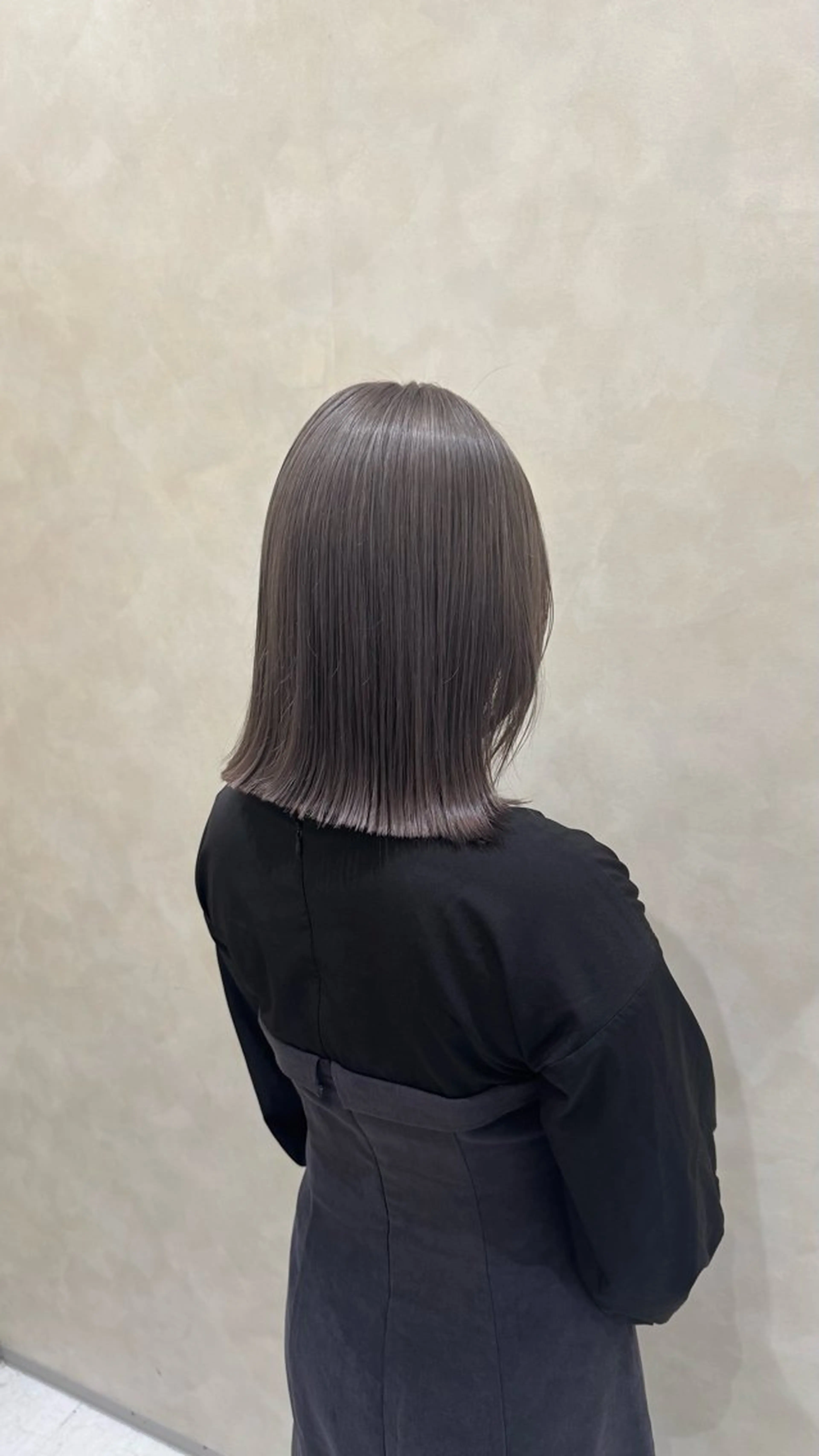 ミディアム 韓国風ヘア レイヤーカット 酸性ストレート 青木優磨のヘアスタイル