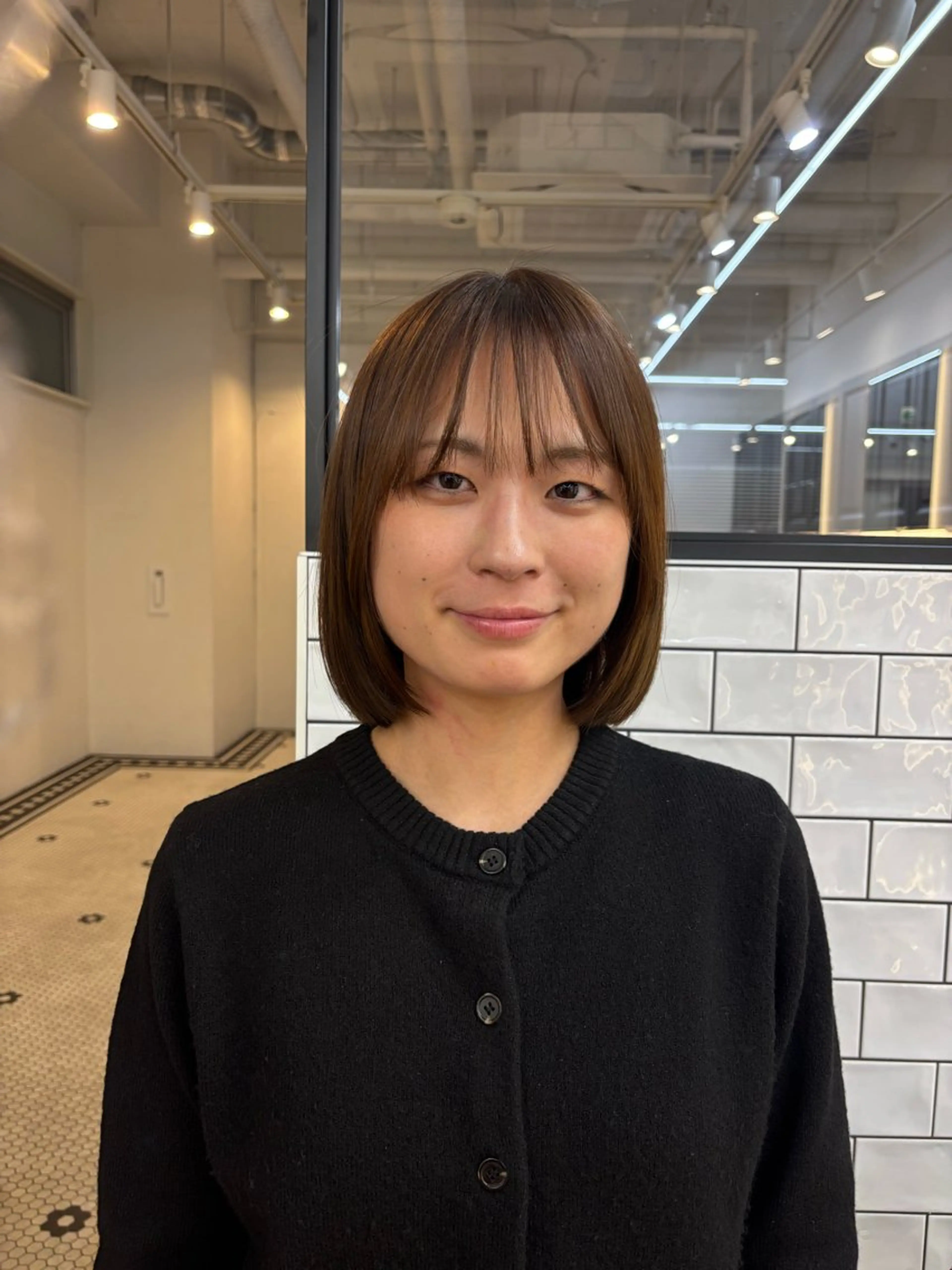 ショート カラー アッシュ ベージュカラー オレンジ ヘアカラー トリートメント ハードパーマ Rico💜のヘアスタイル