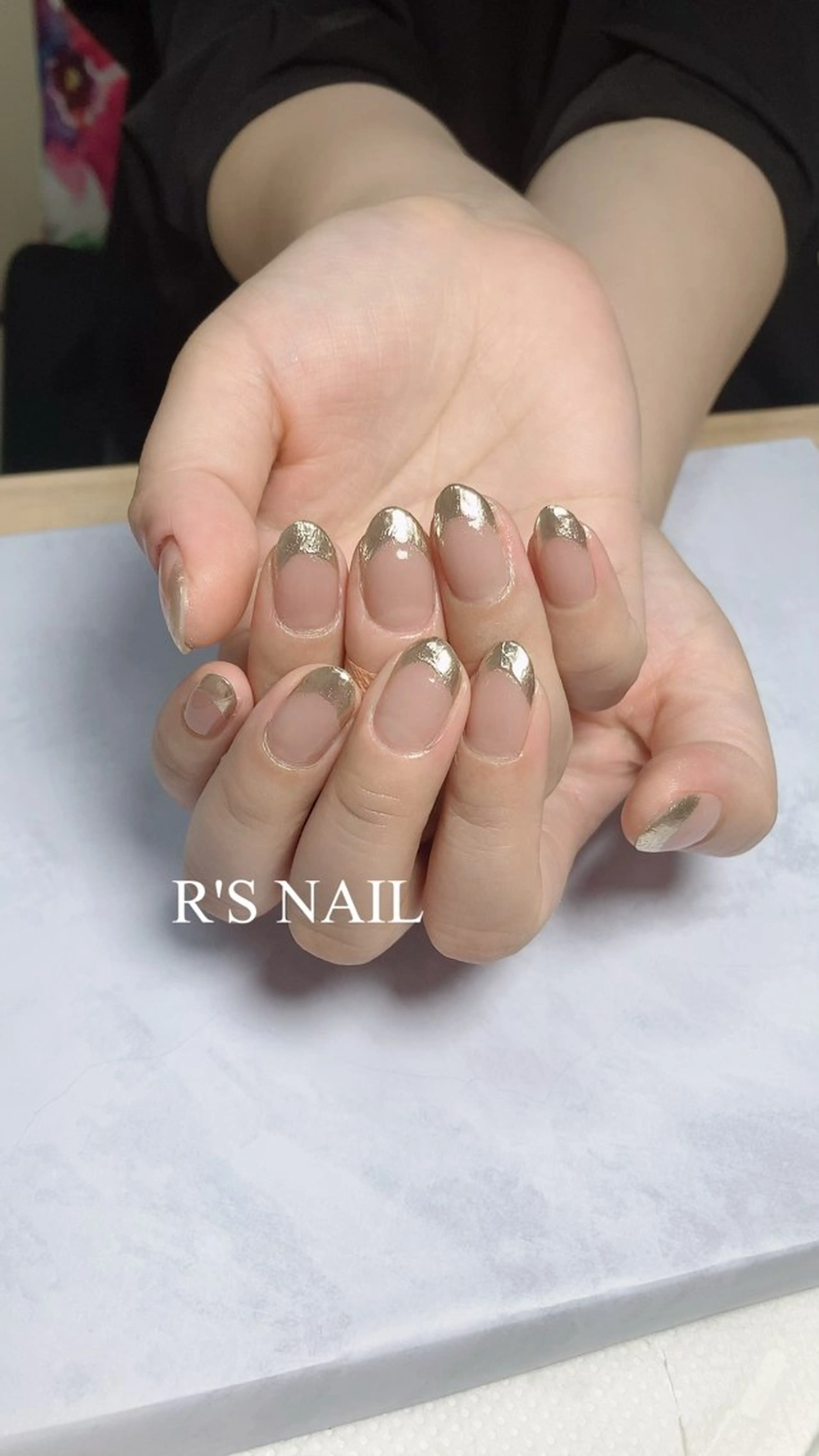 ネイル フレンチネイル ミラーネイル ハンドネイル R‘S NAIL nail salonのネイルデザイン