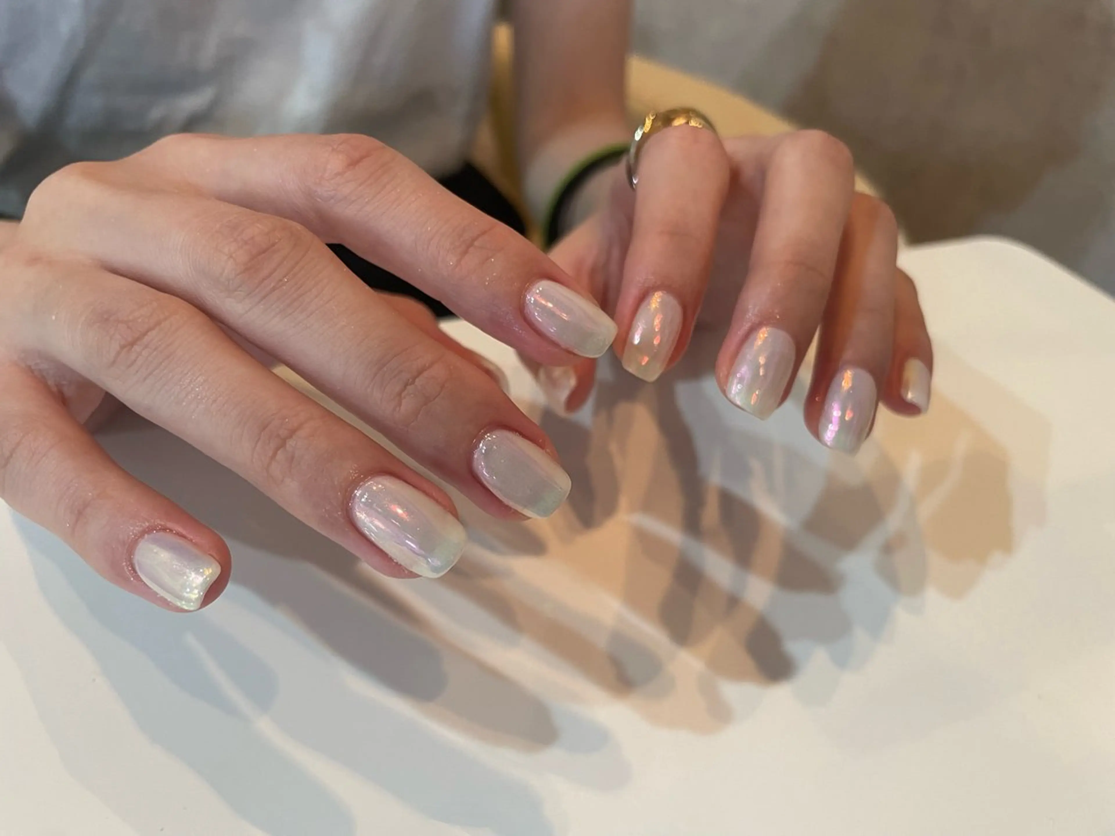 mirror・aurora・perl/ワンカラーの写真