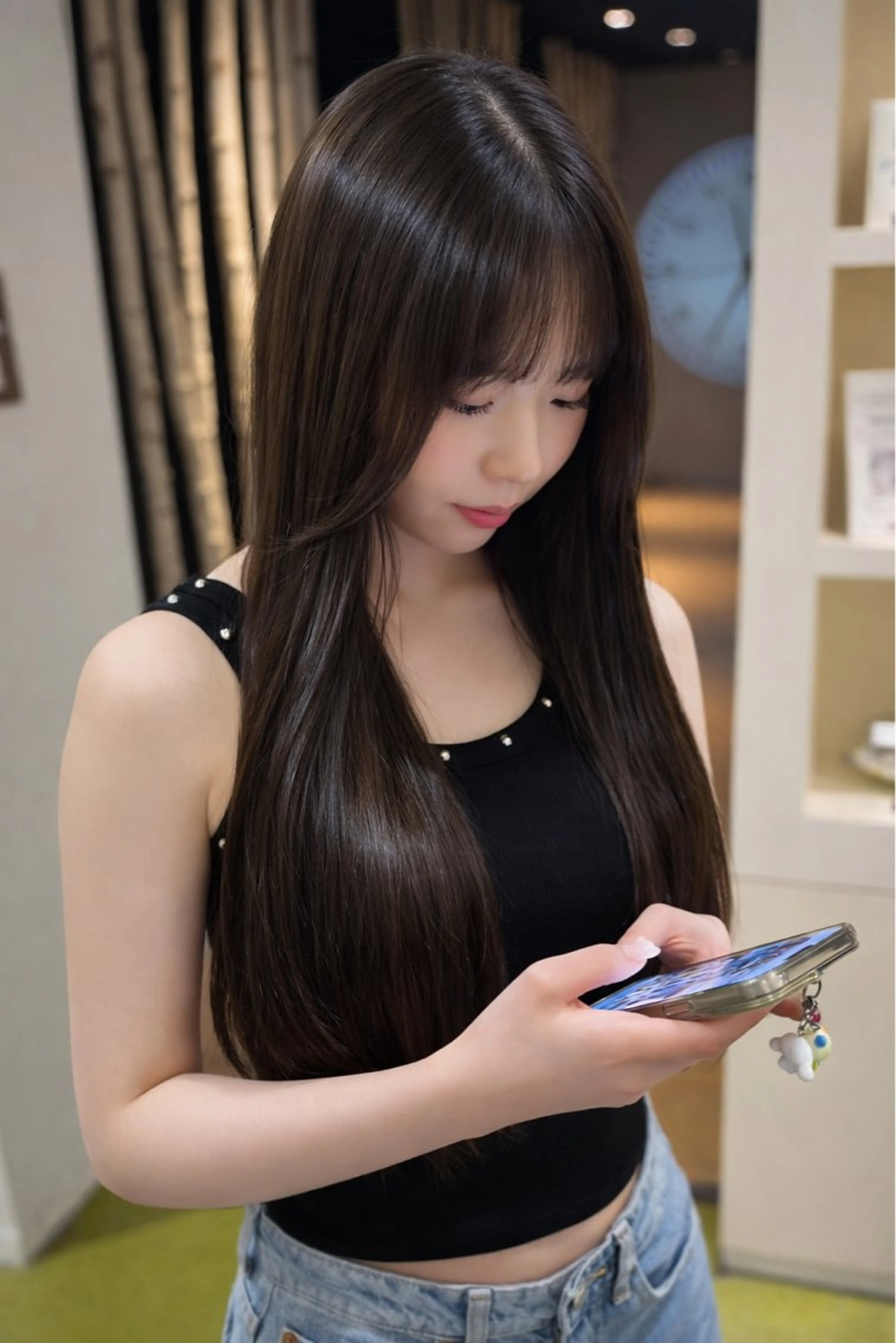 ロング レイヤーカット/ 艶カラー/YUKAのヘアスタイル