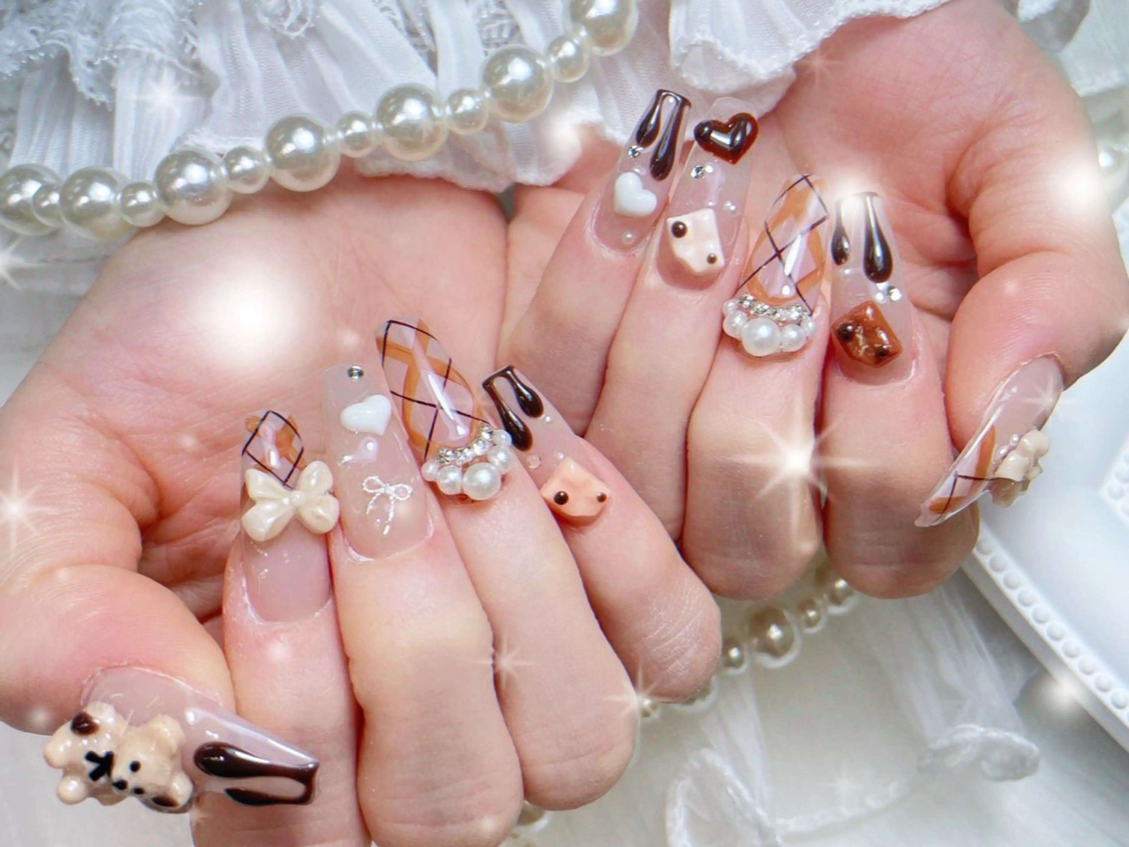 ネイル ジェルネイル ロングネイル スカルプネイル ネイルチップ その他(ネイル) 💅ネイル✨ プリンセスのネイルデザイン