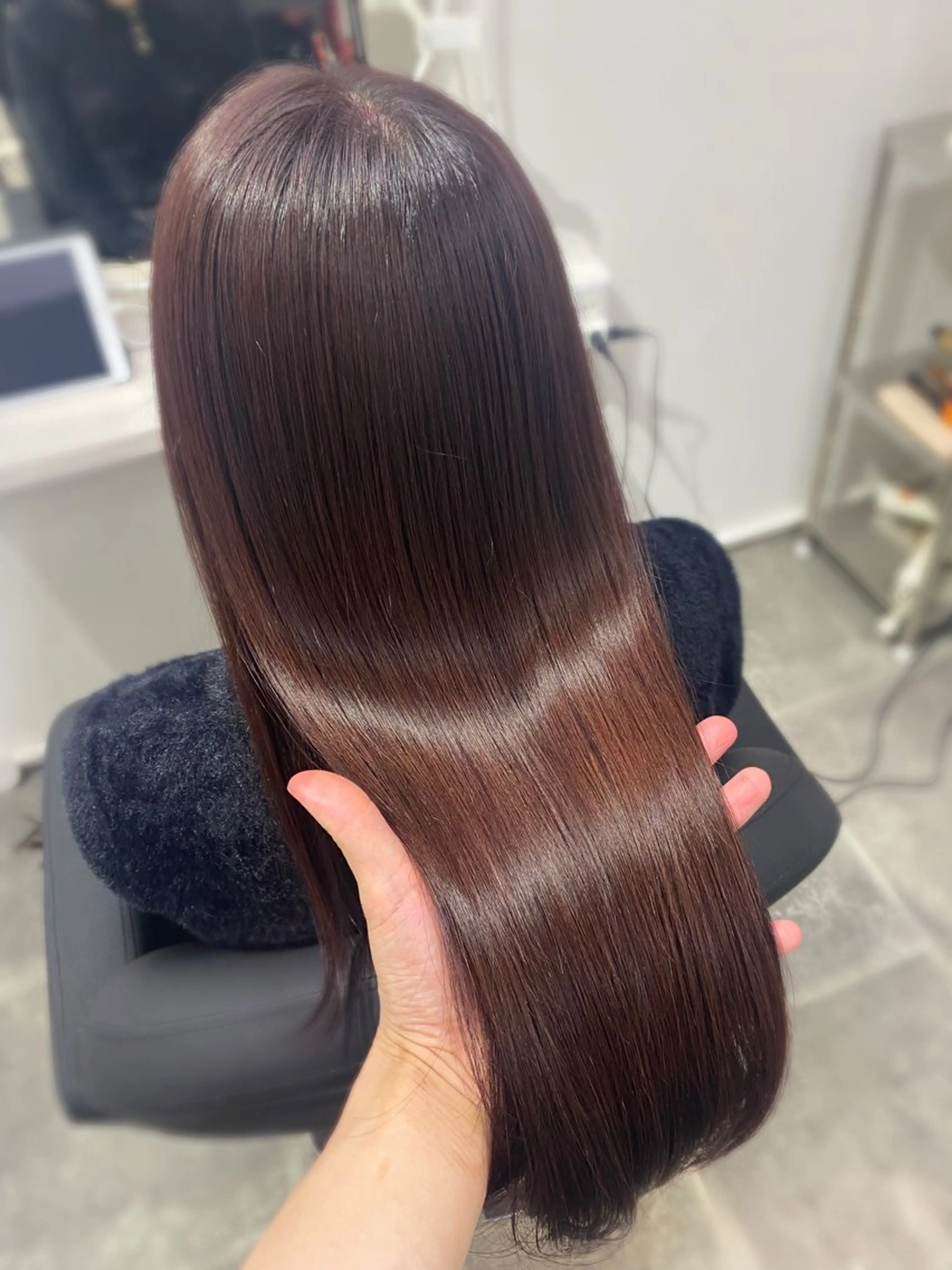 ロング カラー YUZU🎀顔まわり ×レイヤーカットのヘアスタイル