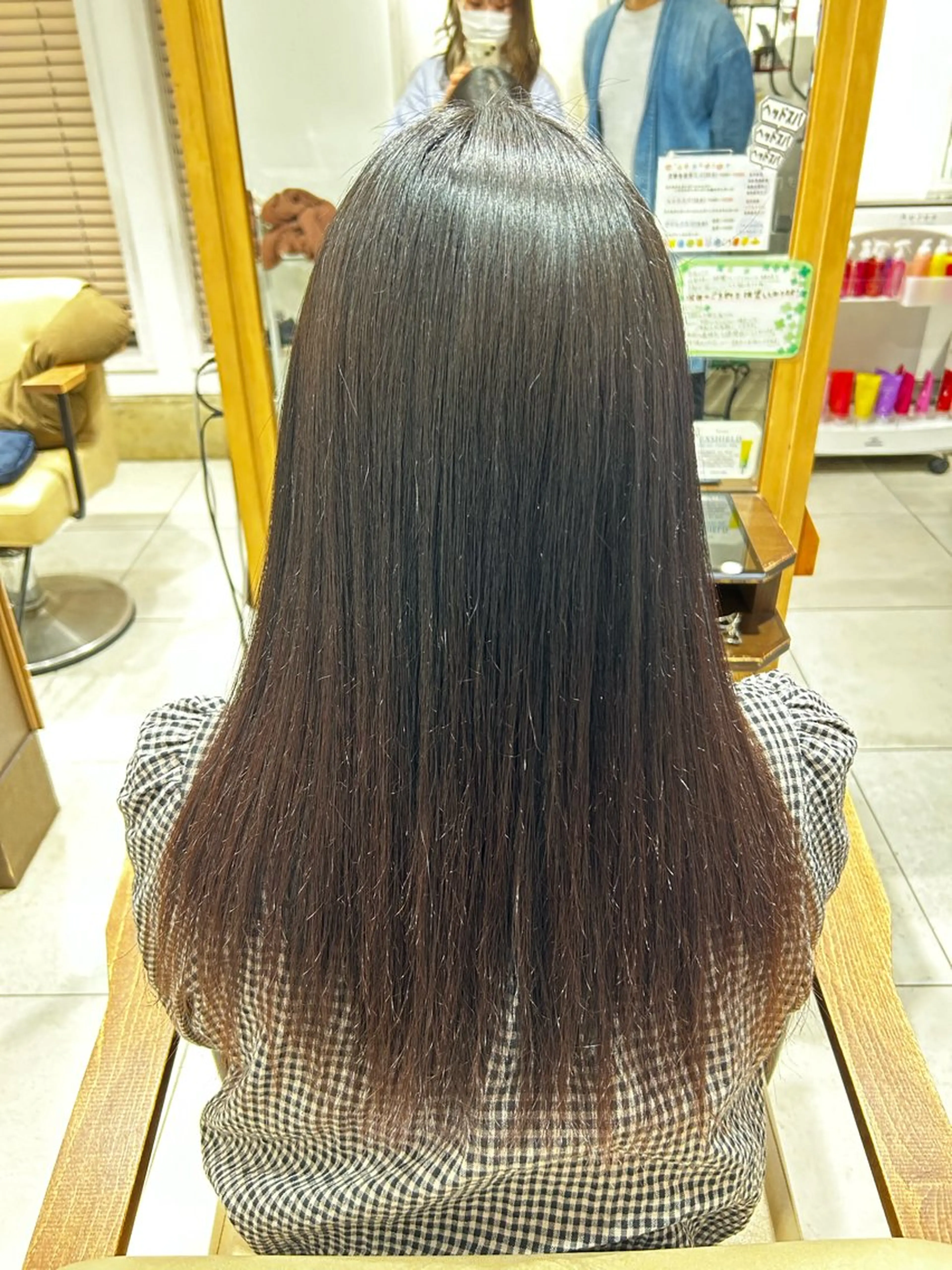 ロング 縮毛矯正 縮毛矯正 河野 穂香のヘアスタイル