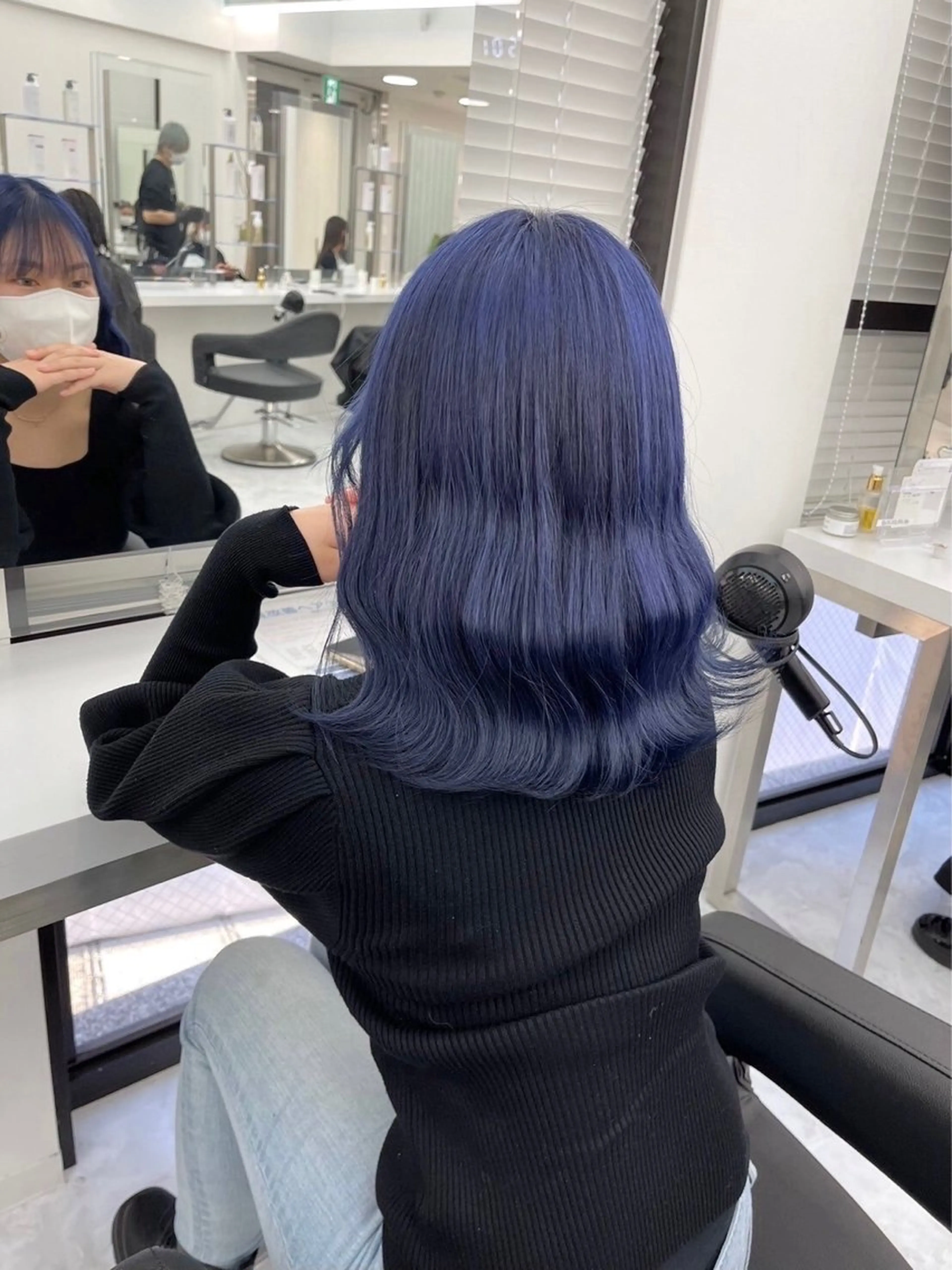 セミロング カラー ヘアアレンジ Ryo横浜韓国ヘア/ 曲がる縮毛矯正特化のヘアスタイル