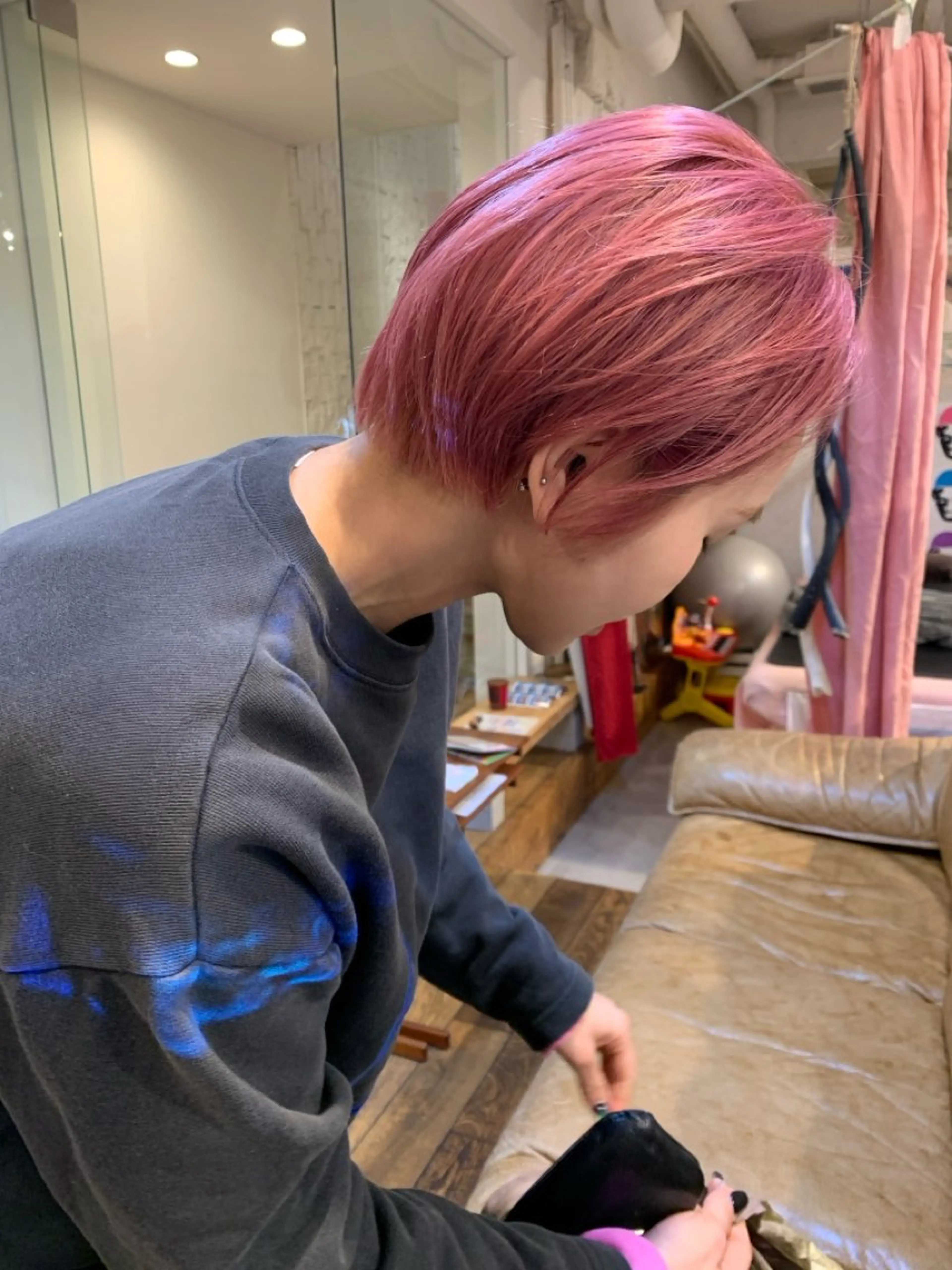 ショート カラー ヘアカラー トリートメント 【takk】 ナカヤママサヨシのヘアスタイル