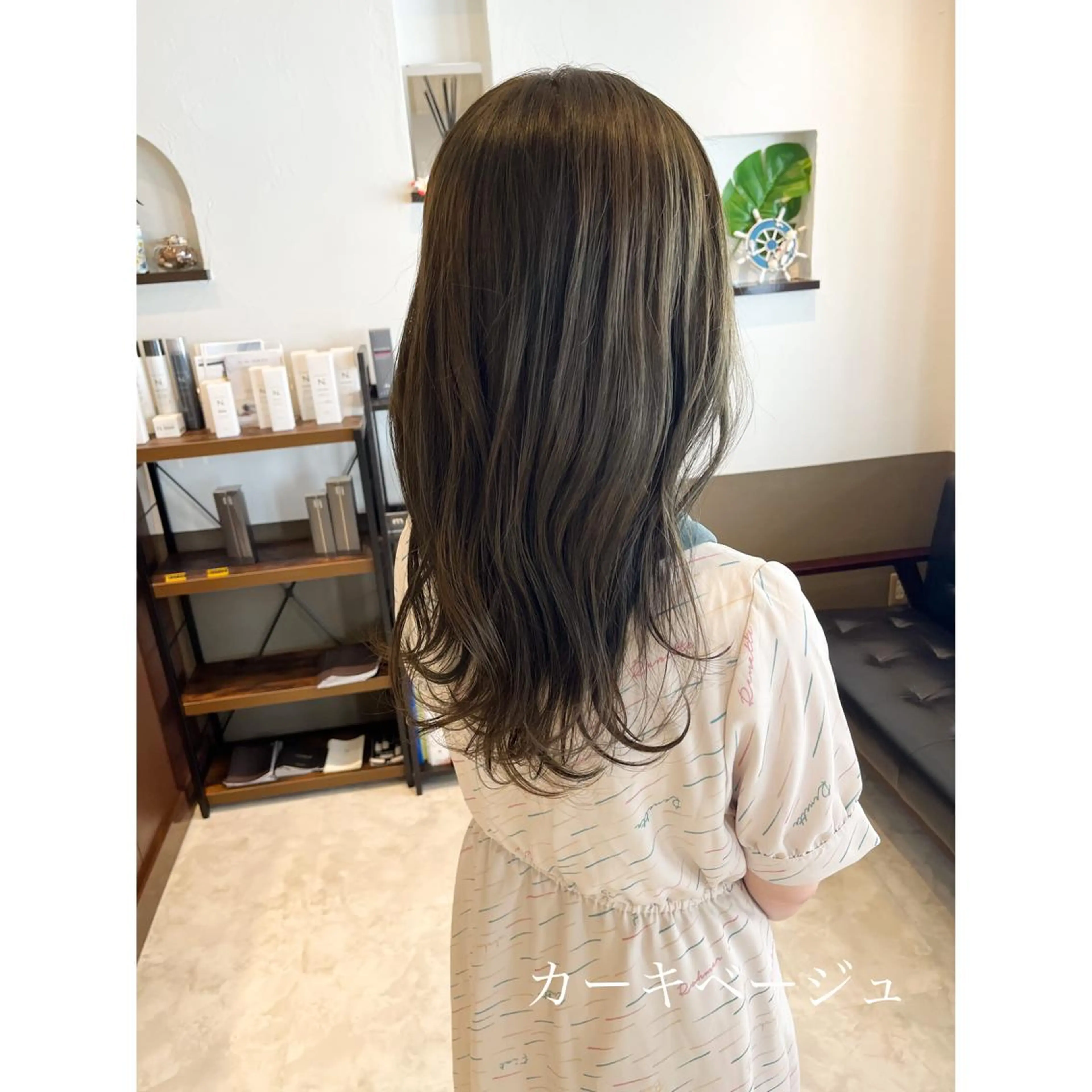 セミロング カラー 坂井田 浩樹のヘアスタイル