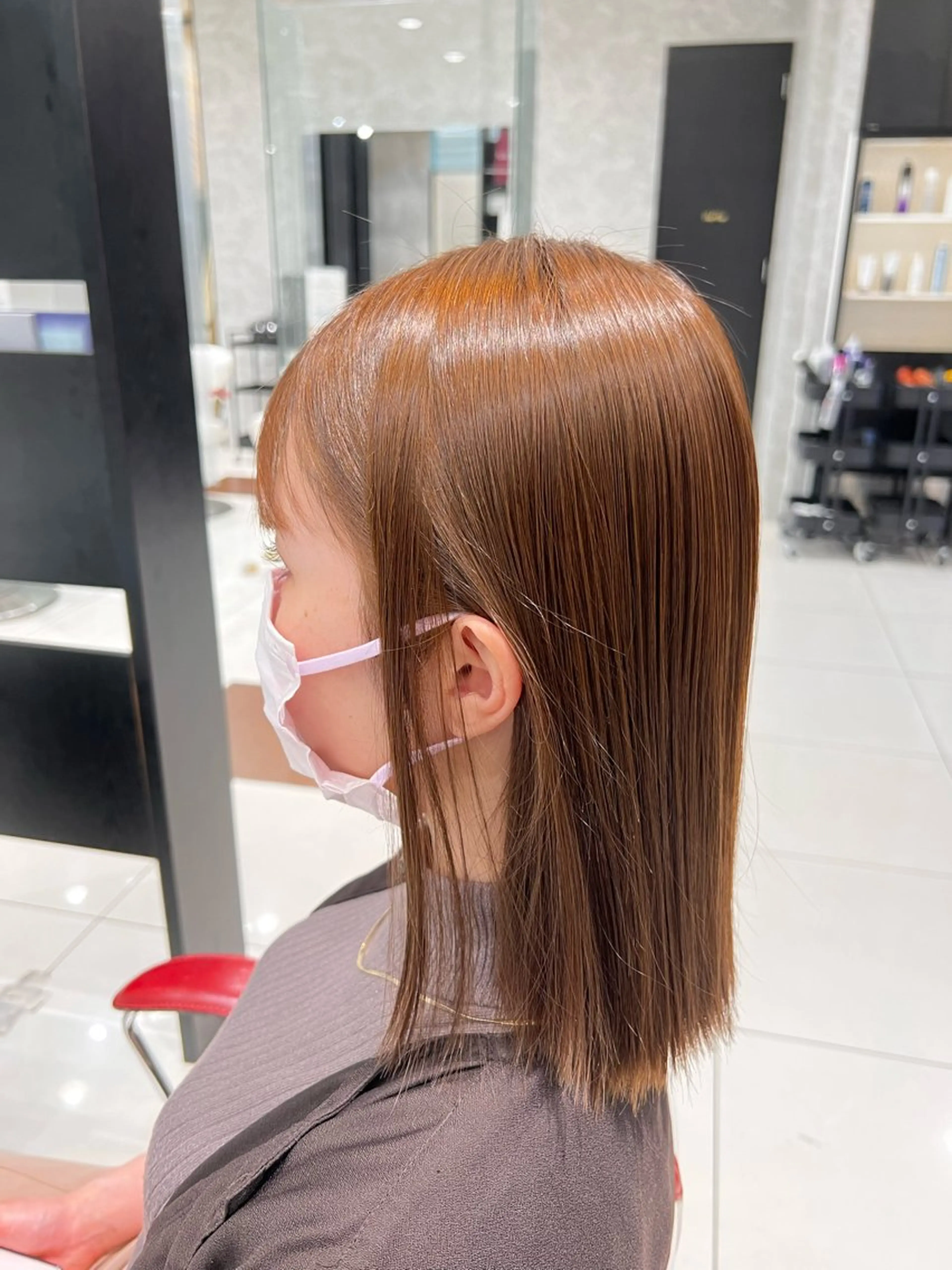 ミディアム 【元住吉の艶髪の神様 】モリモト💓のヘアスタイル